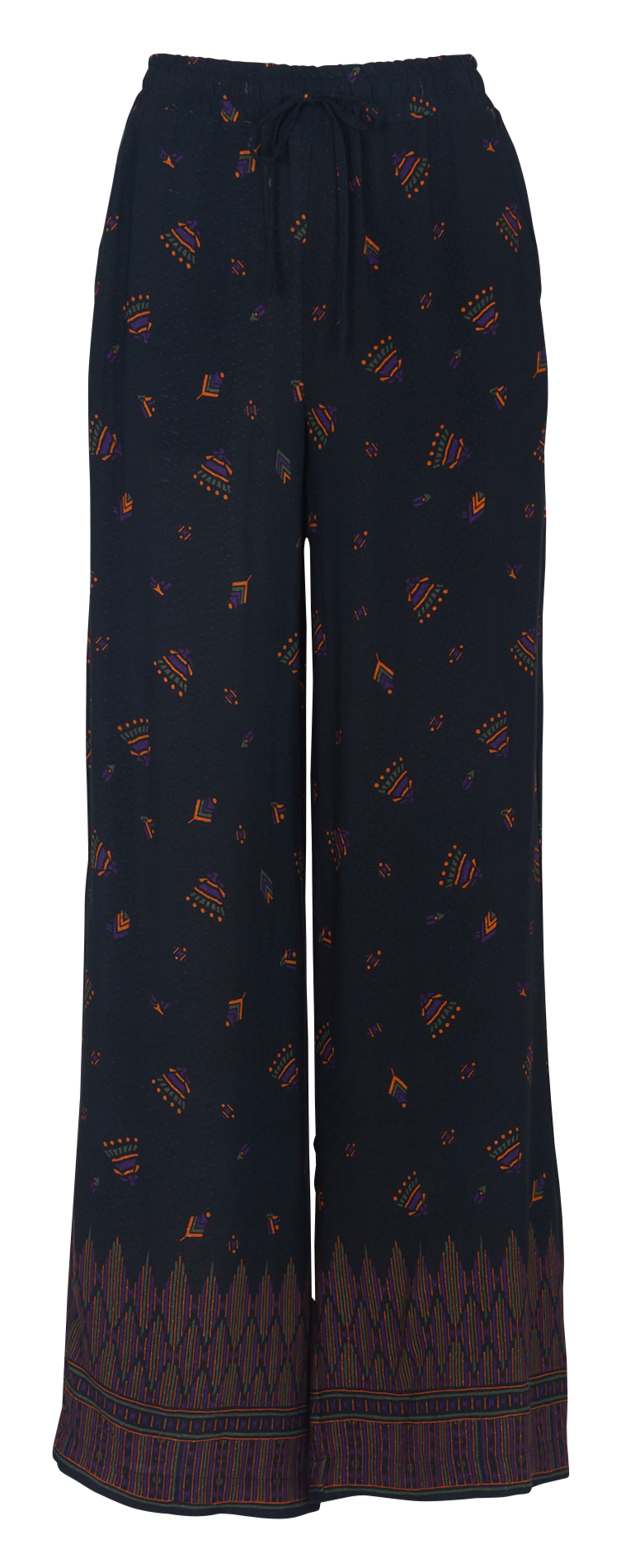 Pantalon large imprimé  LA FEE MARABOUTEE Noir