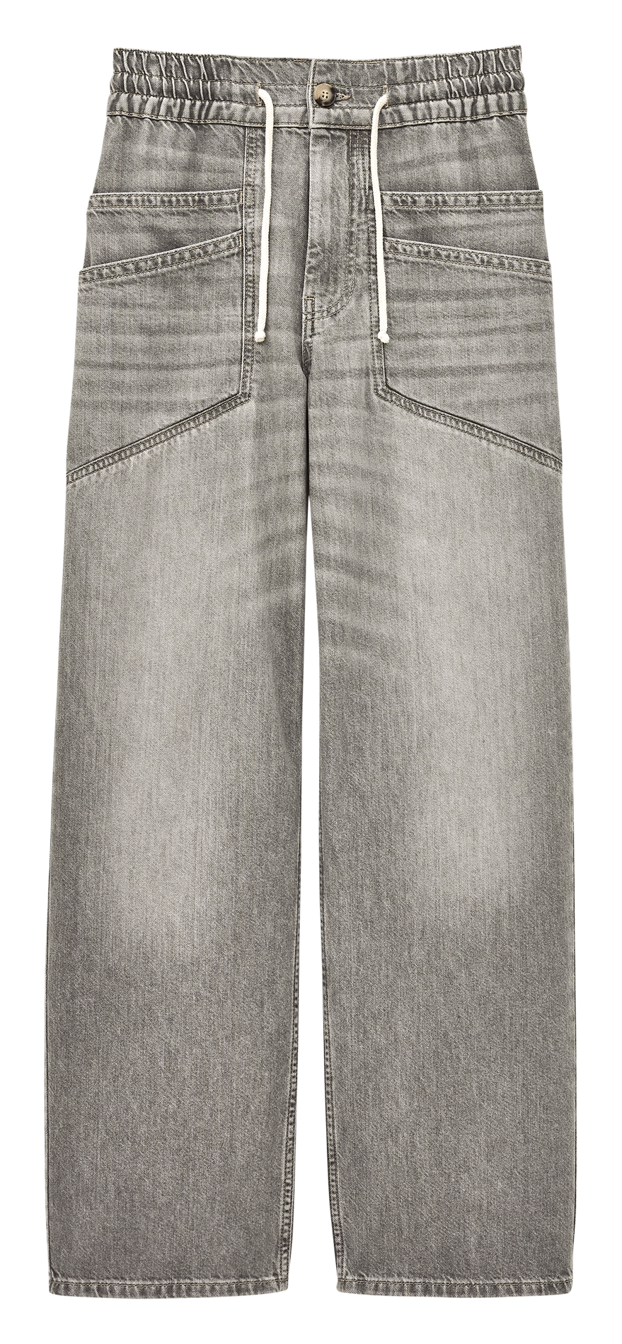 Jean large en coton BA&SH Noir