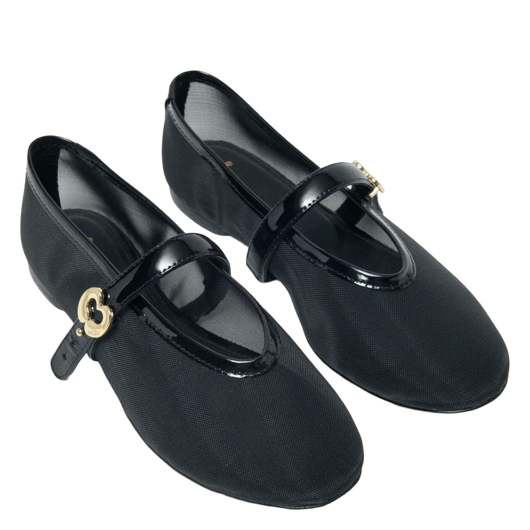 Ballerines à bride en mesh MAJE Noir