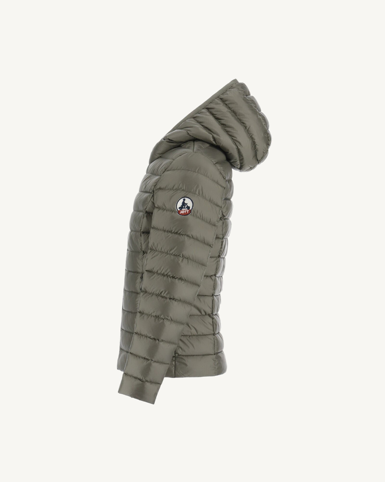 Carla lightweight hooded children's down jacket JOTT Green