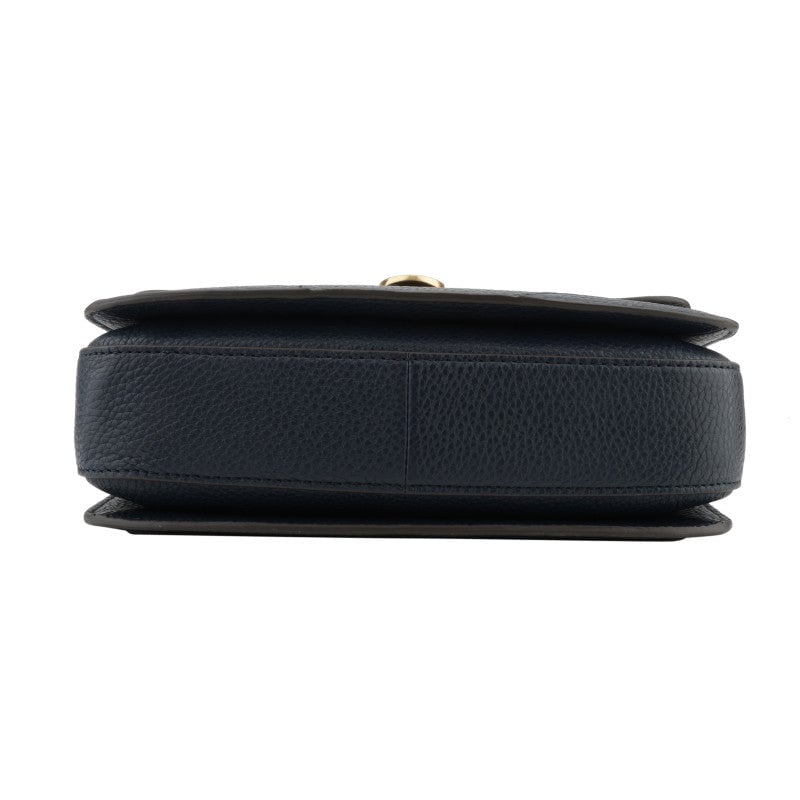 Crossbody bag in cowhide leather Blue