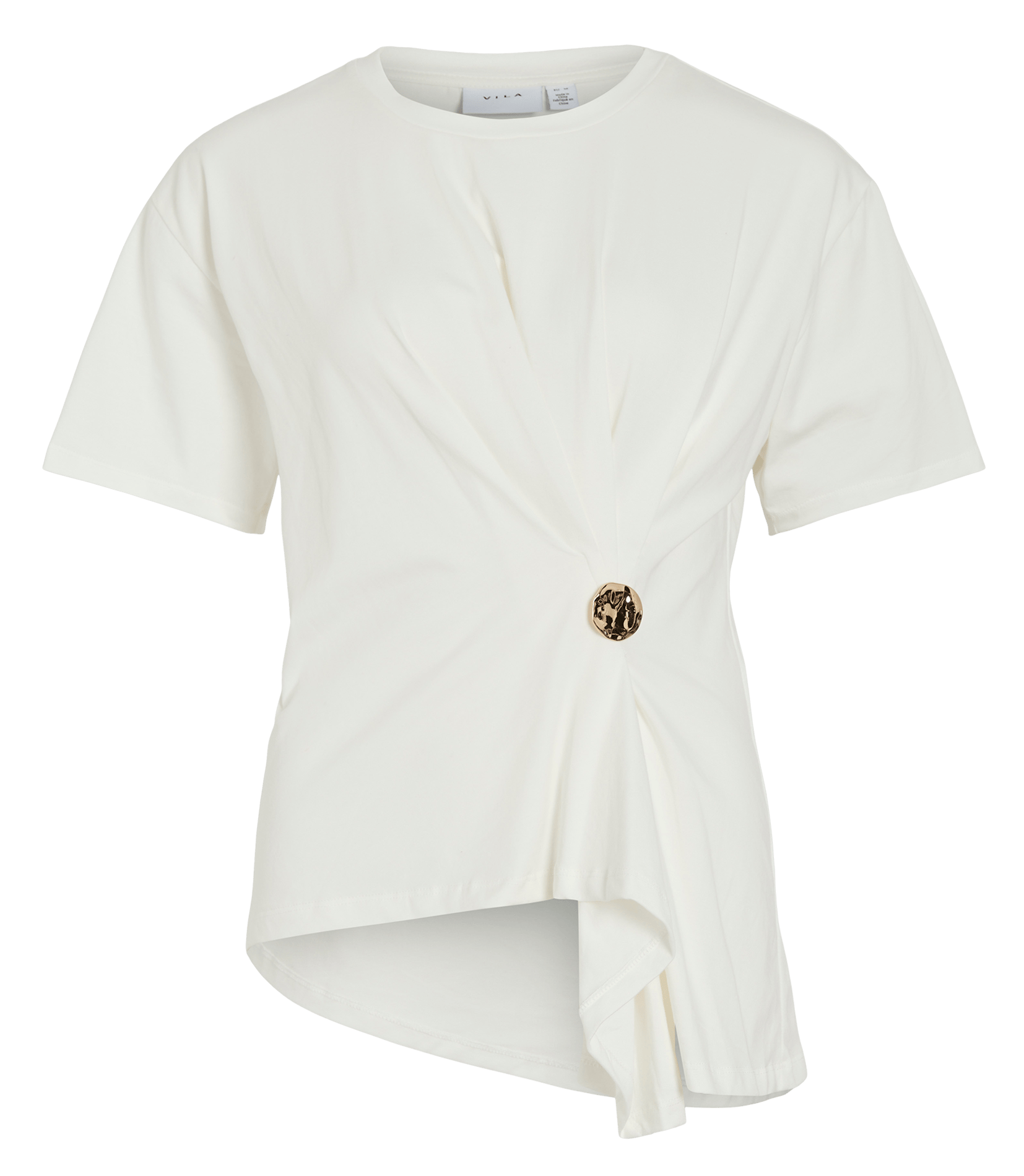 Top cintré manches courtes uni VILA