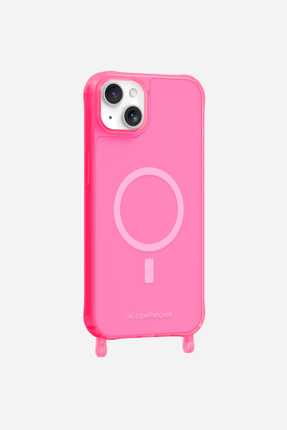 Coque de téléphone magsafe avec anneaux pour iphone 15 plus LA COQUE FRANCAISE Rose
