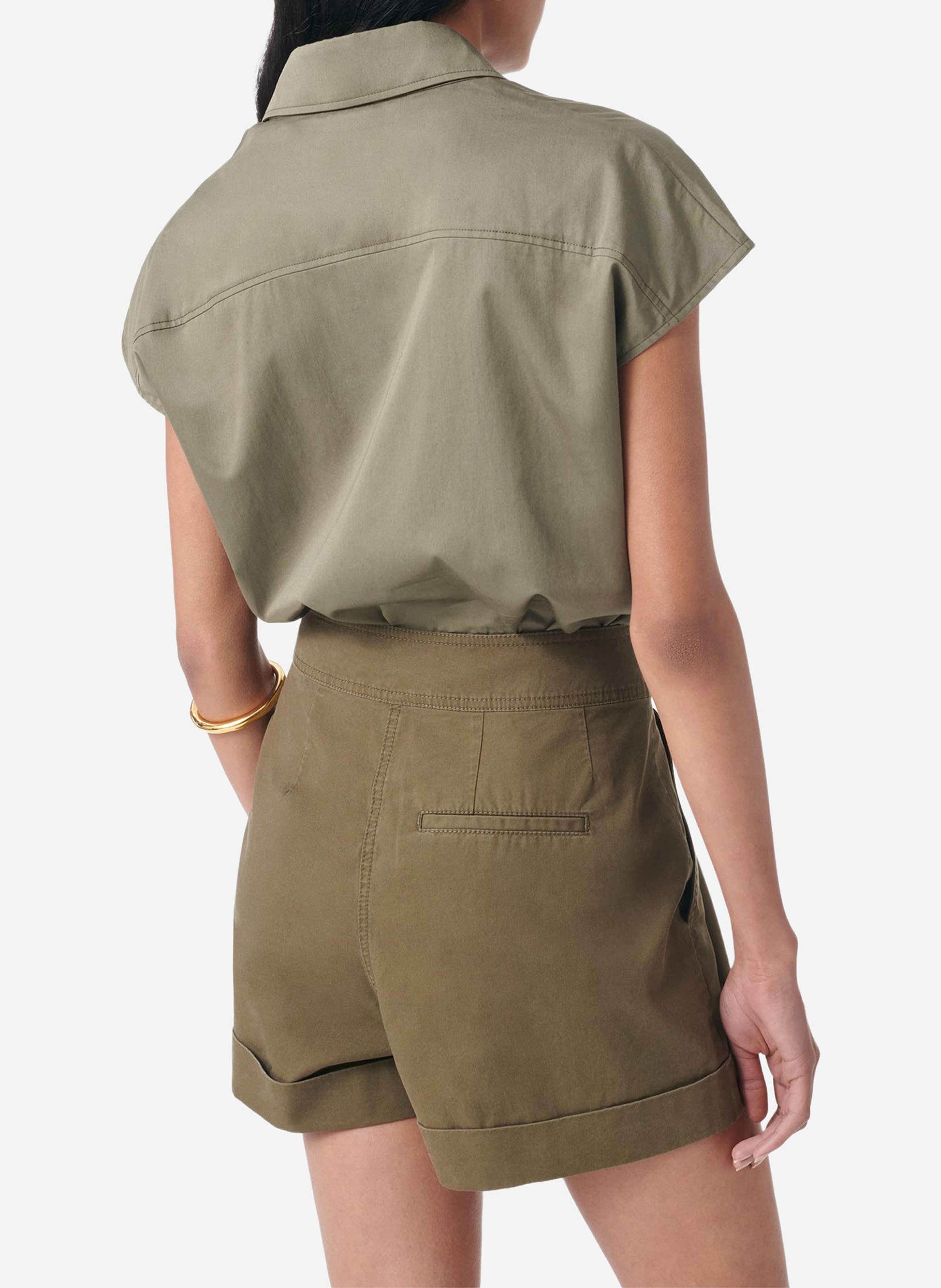 Short droit en coton VANESSA BRUNO Vert