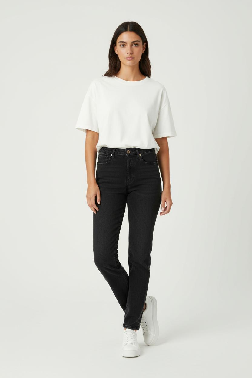 Cropped slim jeans with studs SEZANE - Seconde main Grey