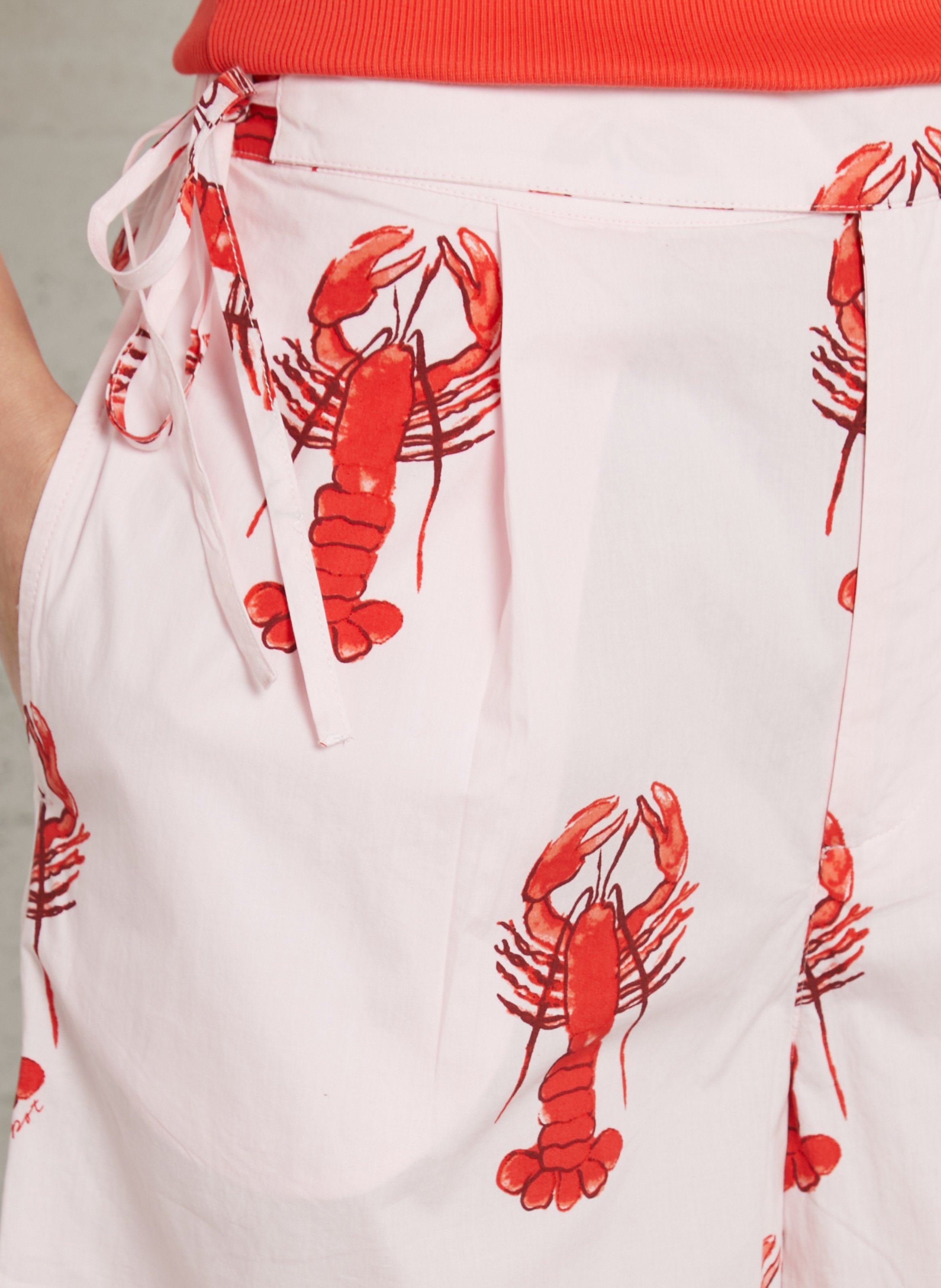 Wide cotton trousers  FABIENNE CHAPOT Pink