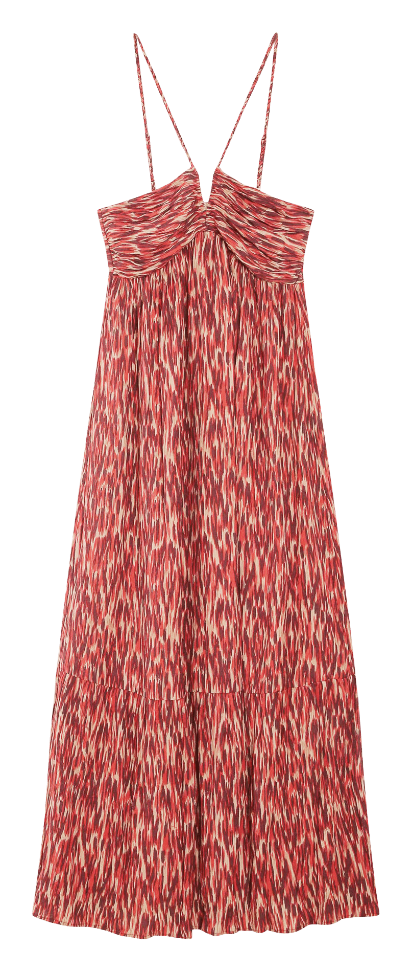 Ausgestelltes Maxikleid mit Print GRACE ET MILA Rot