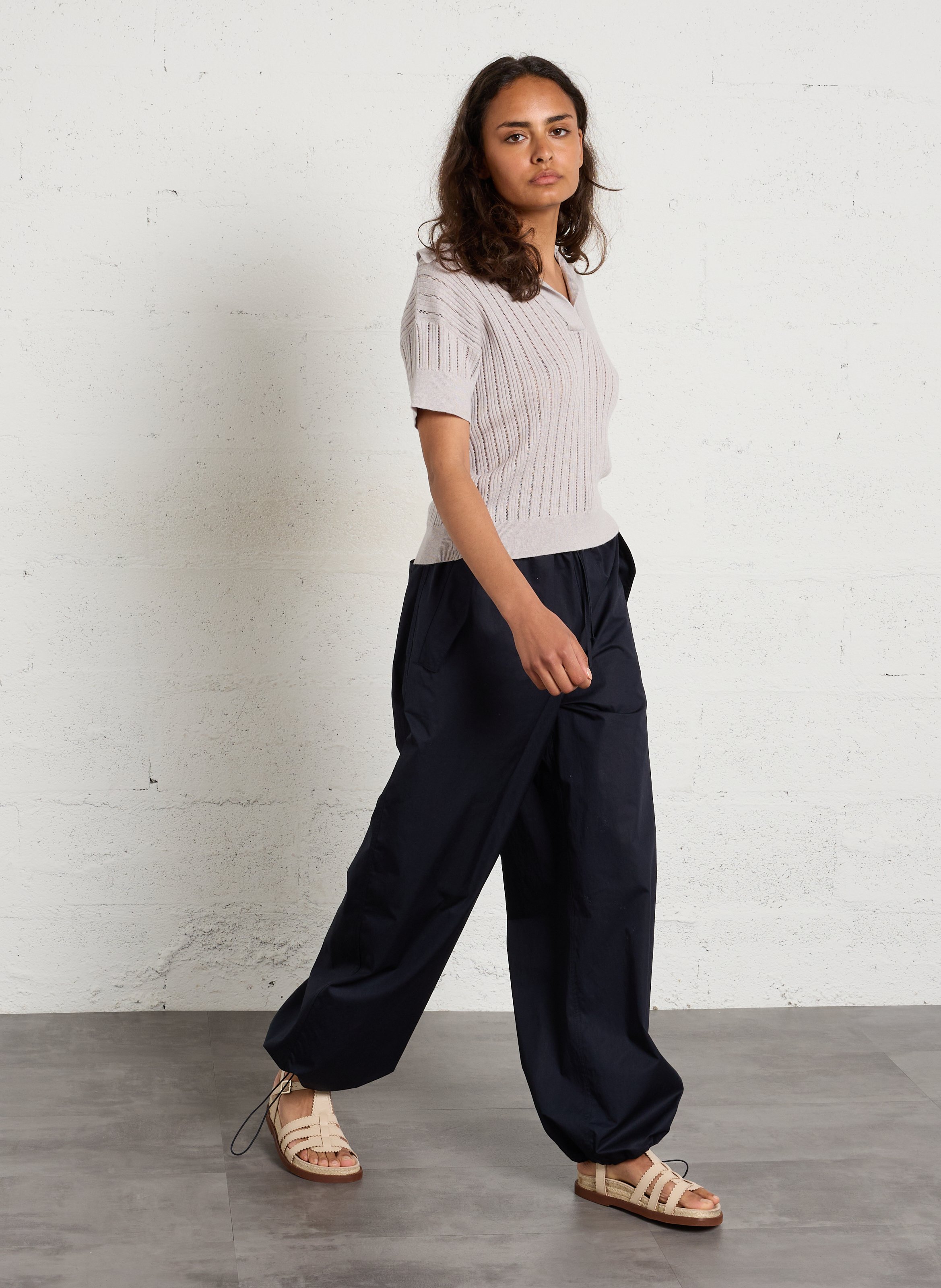 Sandales plates en cuir MELLOW YELLOW Beige