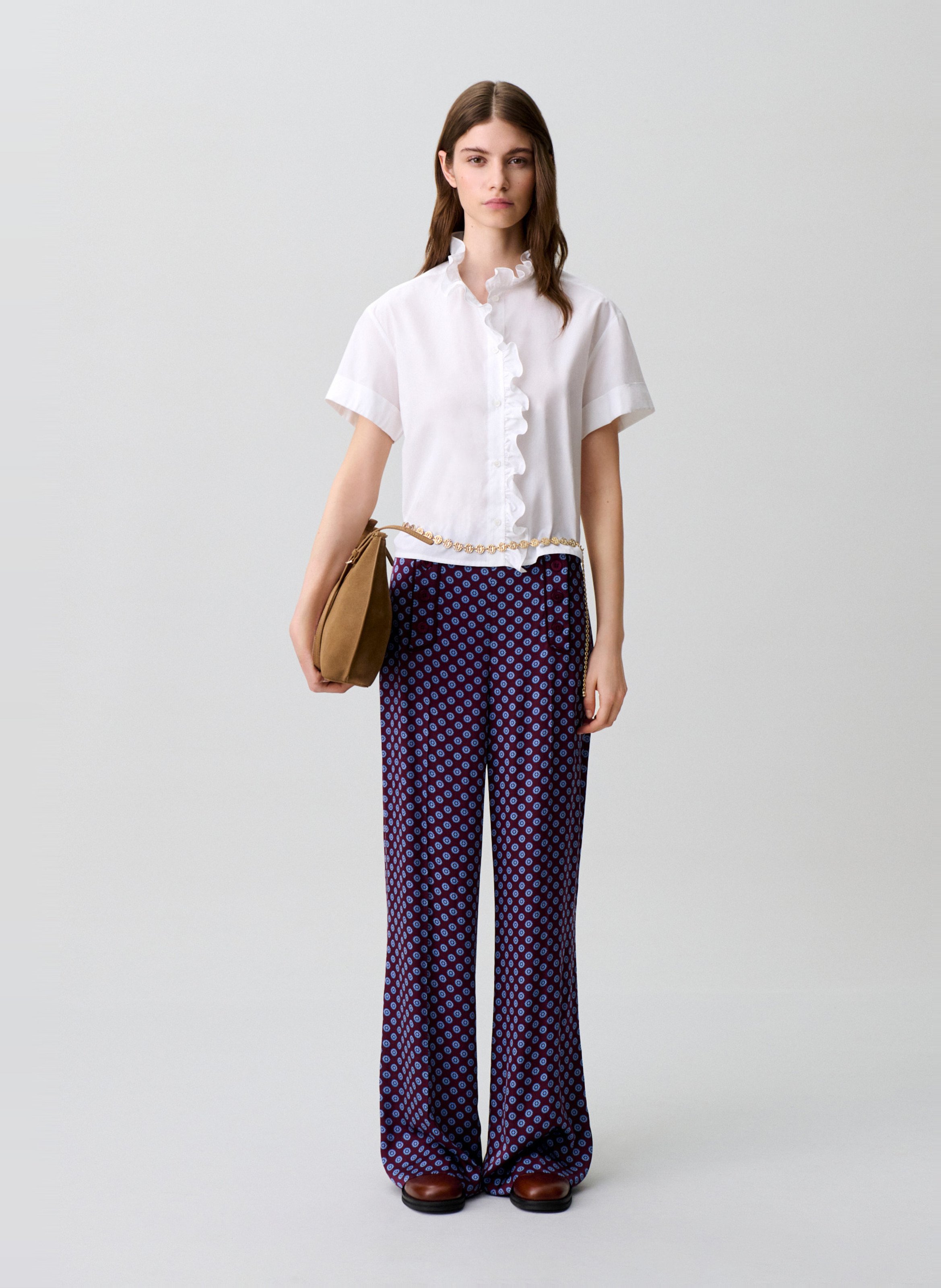 Chemise ample en coton CLAUDIE PIERLOT Blanc