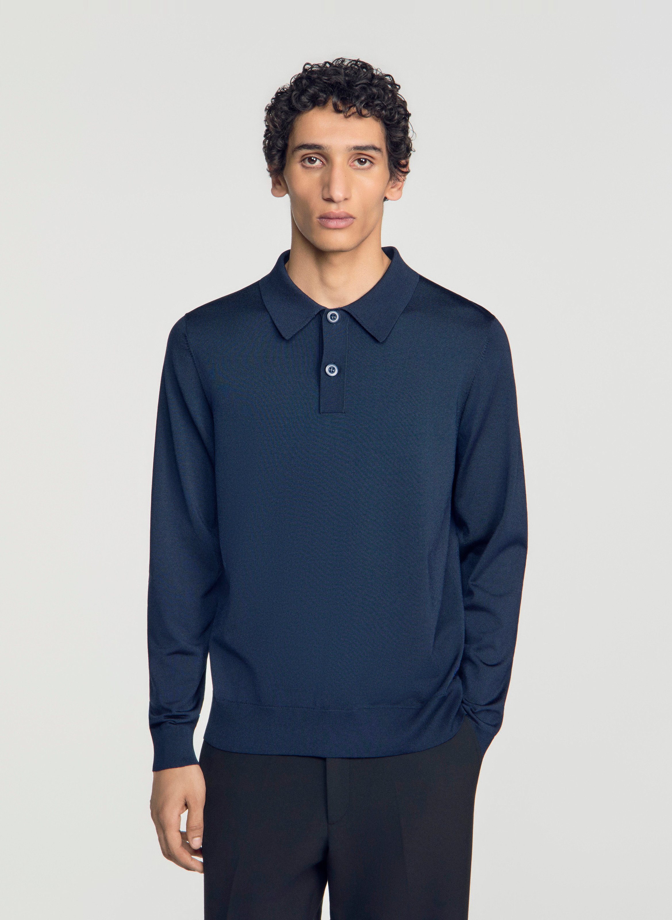 Regular polo-shirt SANDRO Blauw