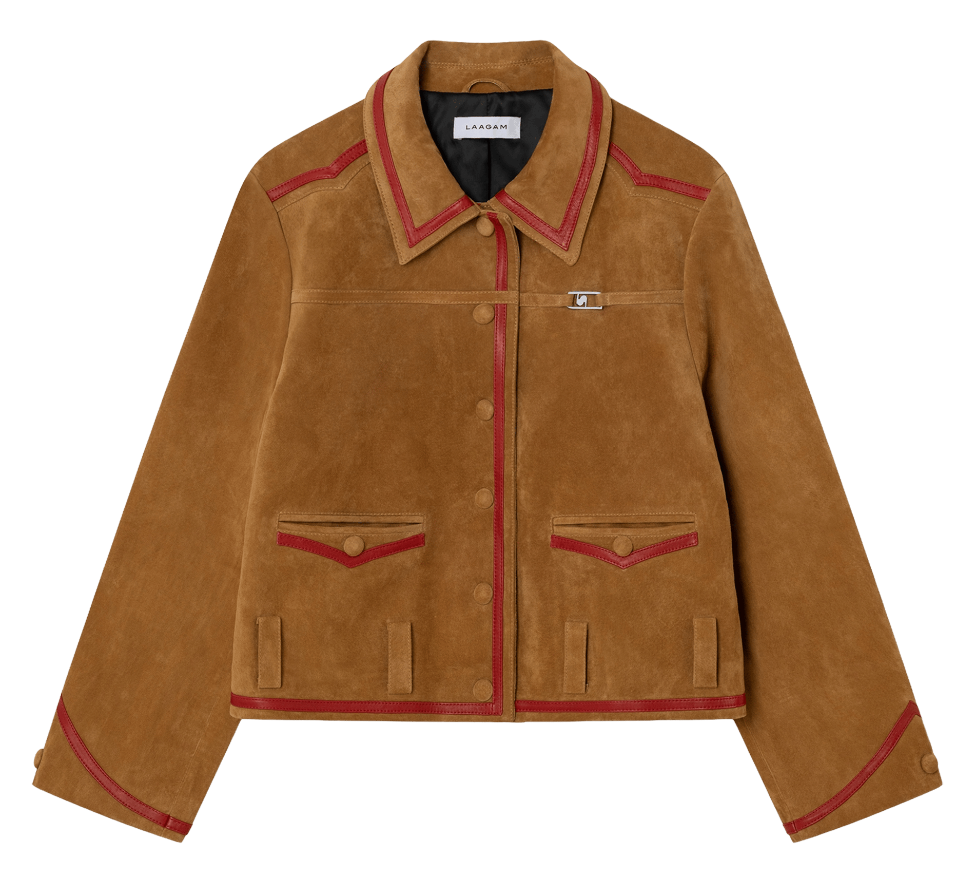 Straight classic collar velvet jacket LAAGAM Beige