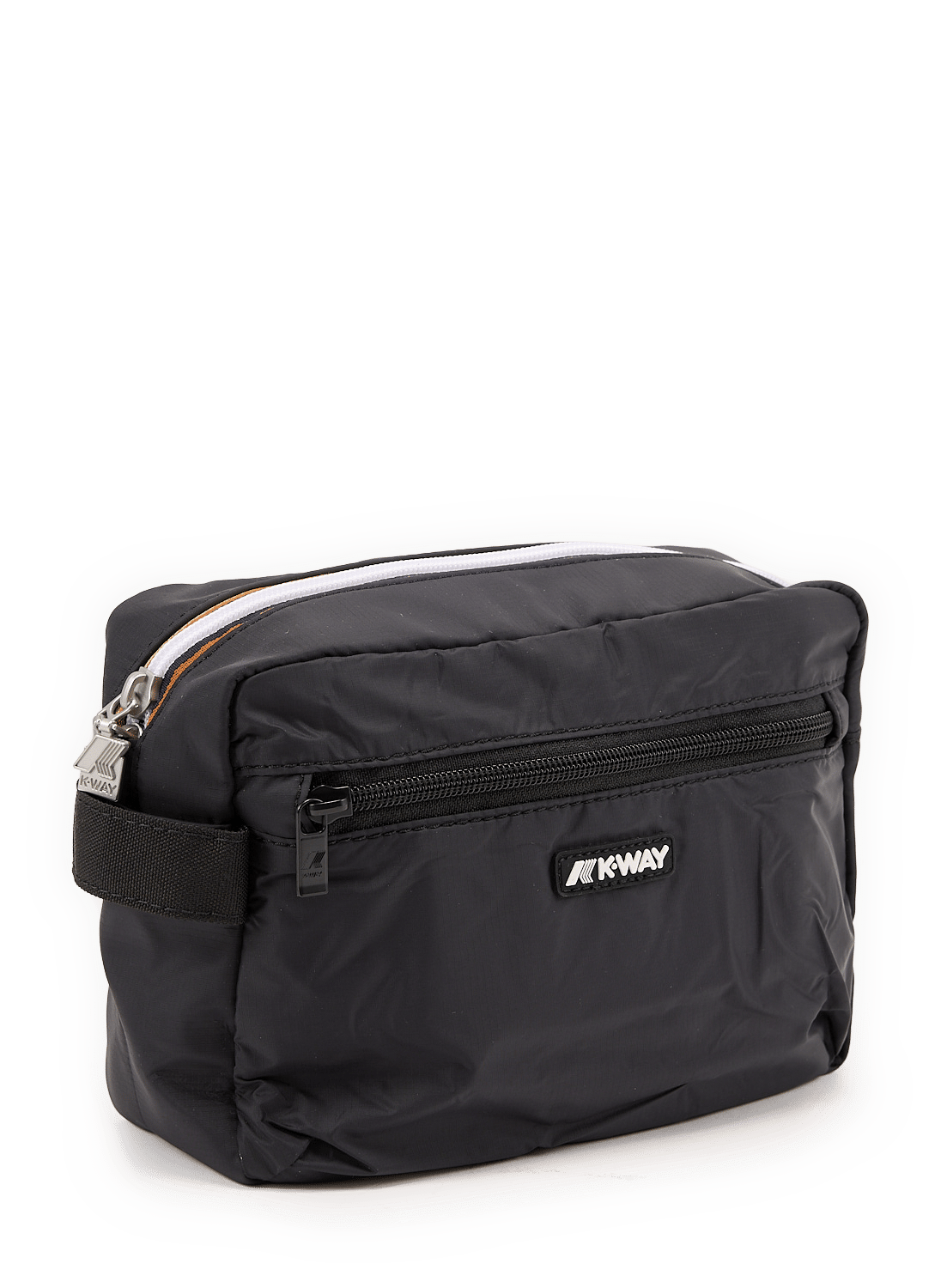 Einfarbige Reise-Clutch mit Reißverschluss K-WAY Schwarz