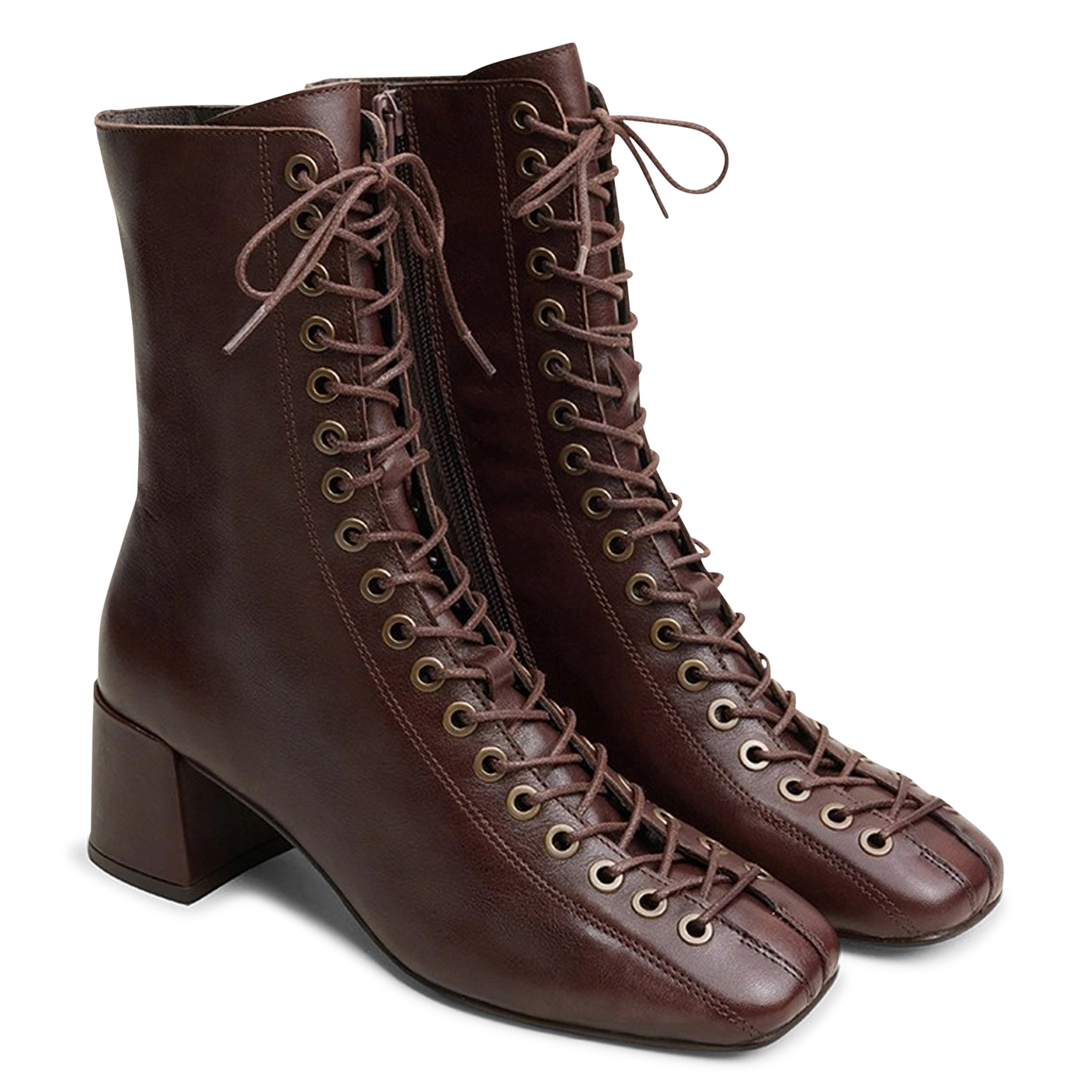 Leather ankle boots | Brown JONAK Women