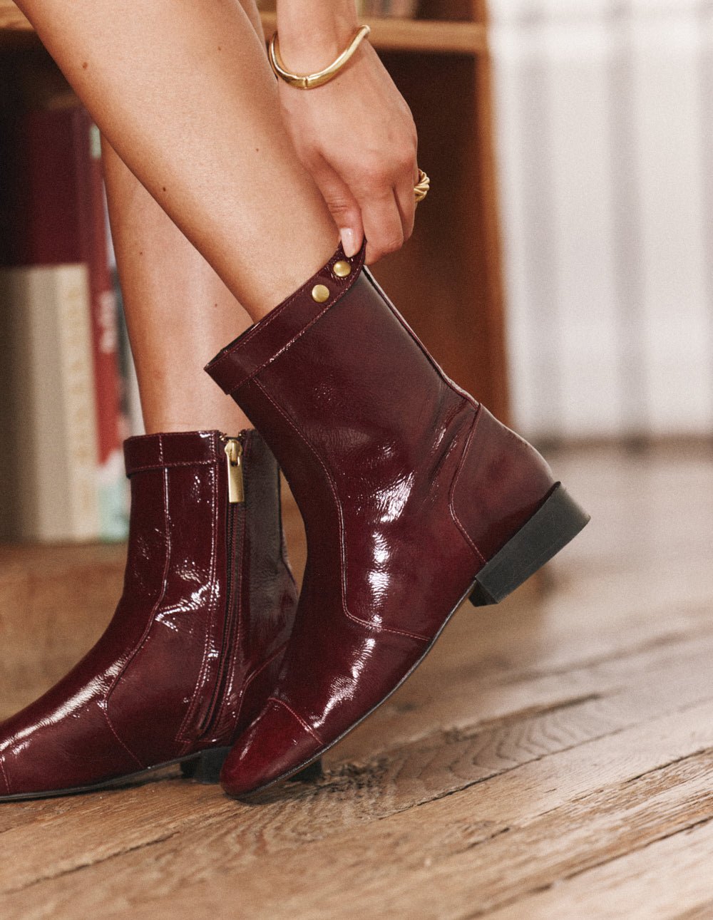 Bottines ODAJE Rouge