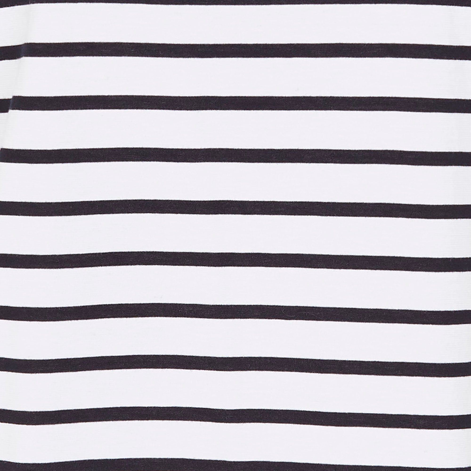 Tee-shirt col bateau rayé en coton léger ARMOR LUX Blanc