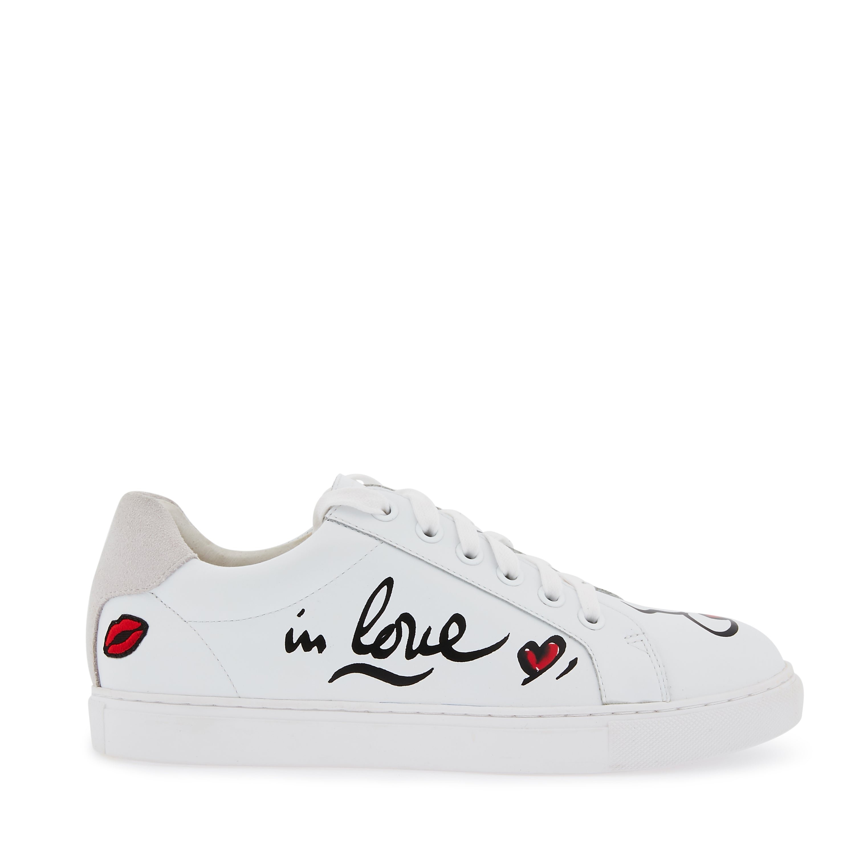 Leather sneakers BONS BAISERS PARIS White