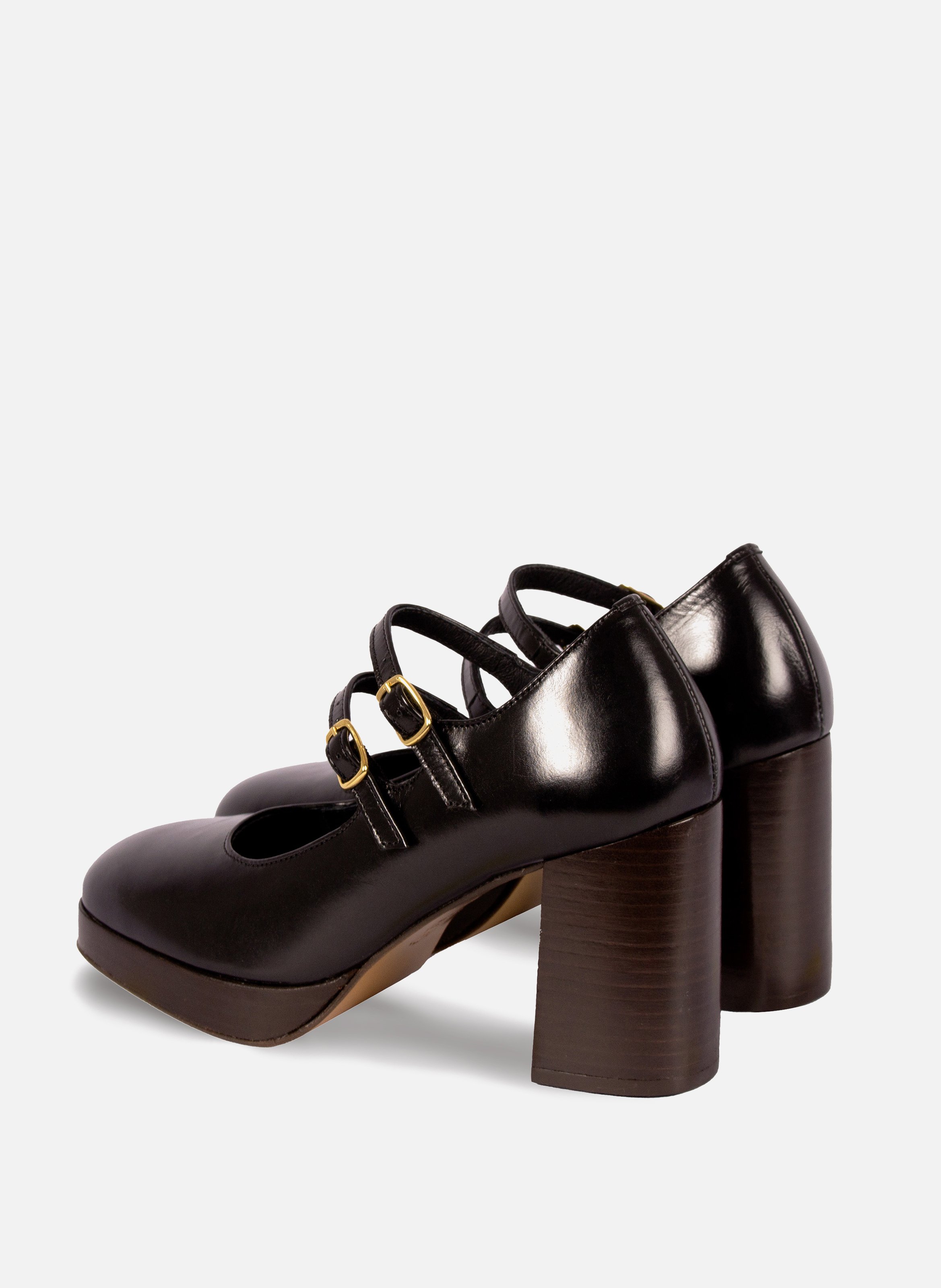 Babies leather platform JULES & JENN Black