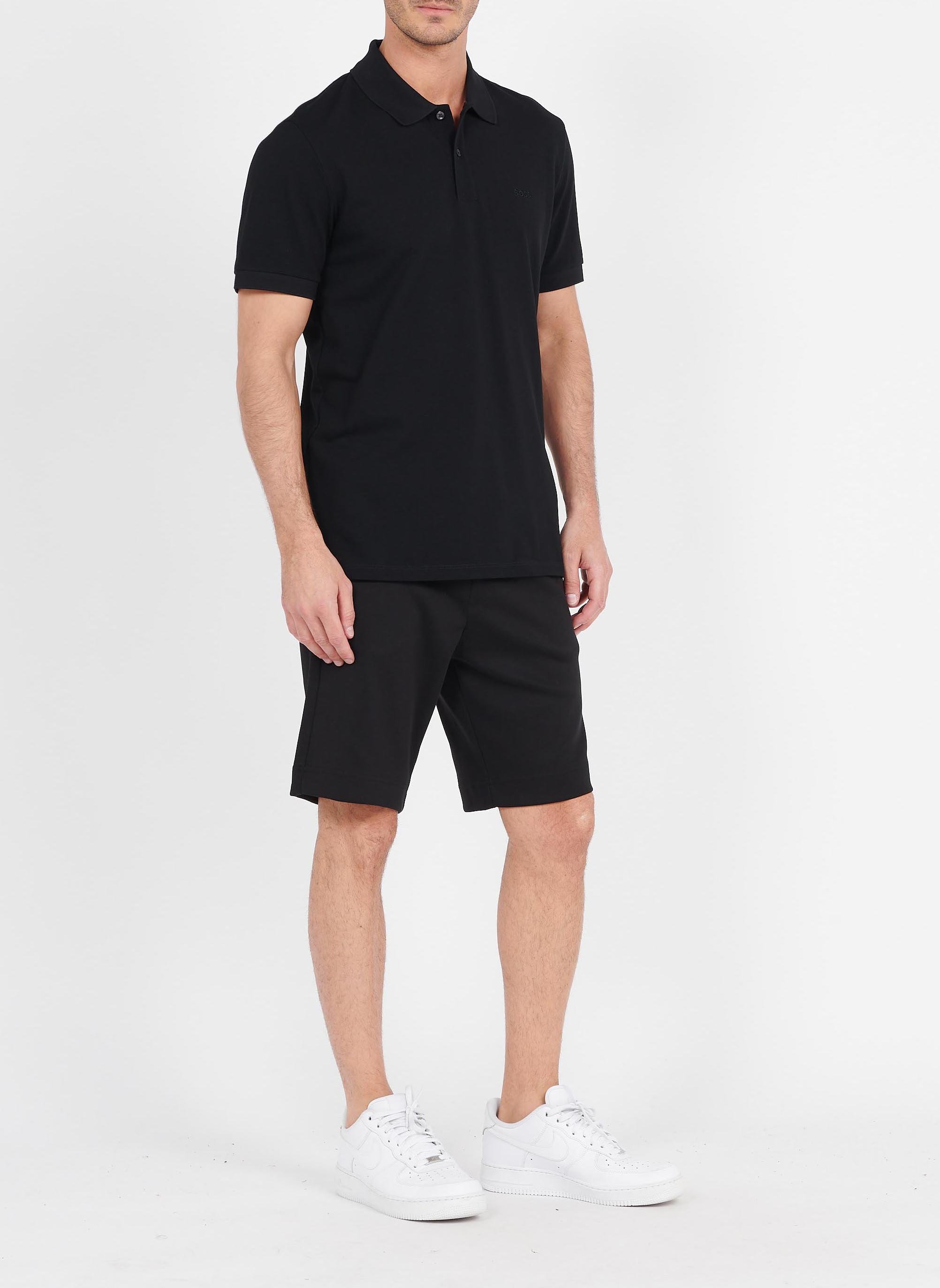Regular-fit organic cotton polo shirt BOSS Black