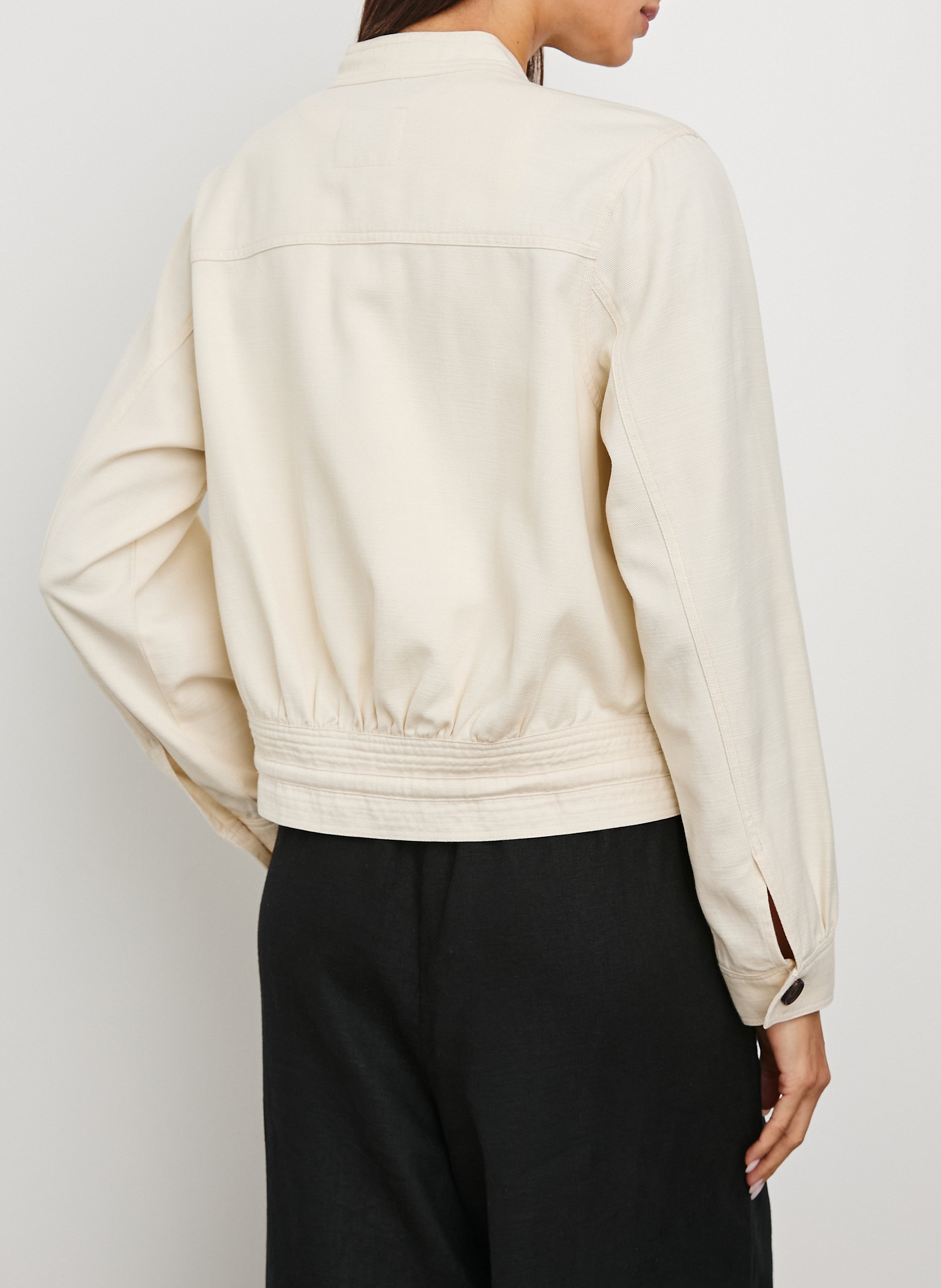 Cotton-blend jacket with Victorian collar RAILS Beige