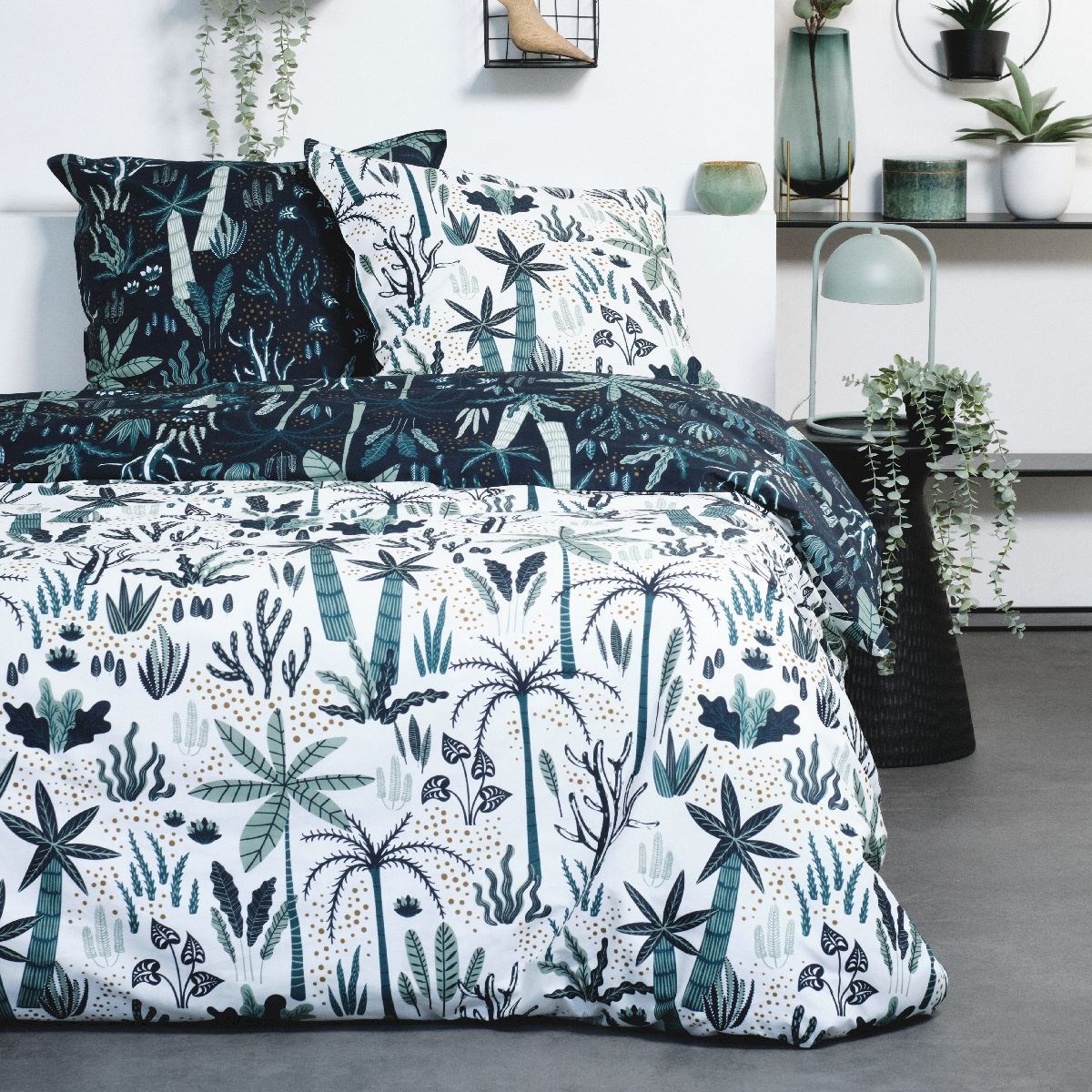 Cotton bedding set TODAY LINGE DE MAISON Blue