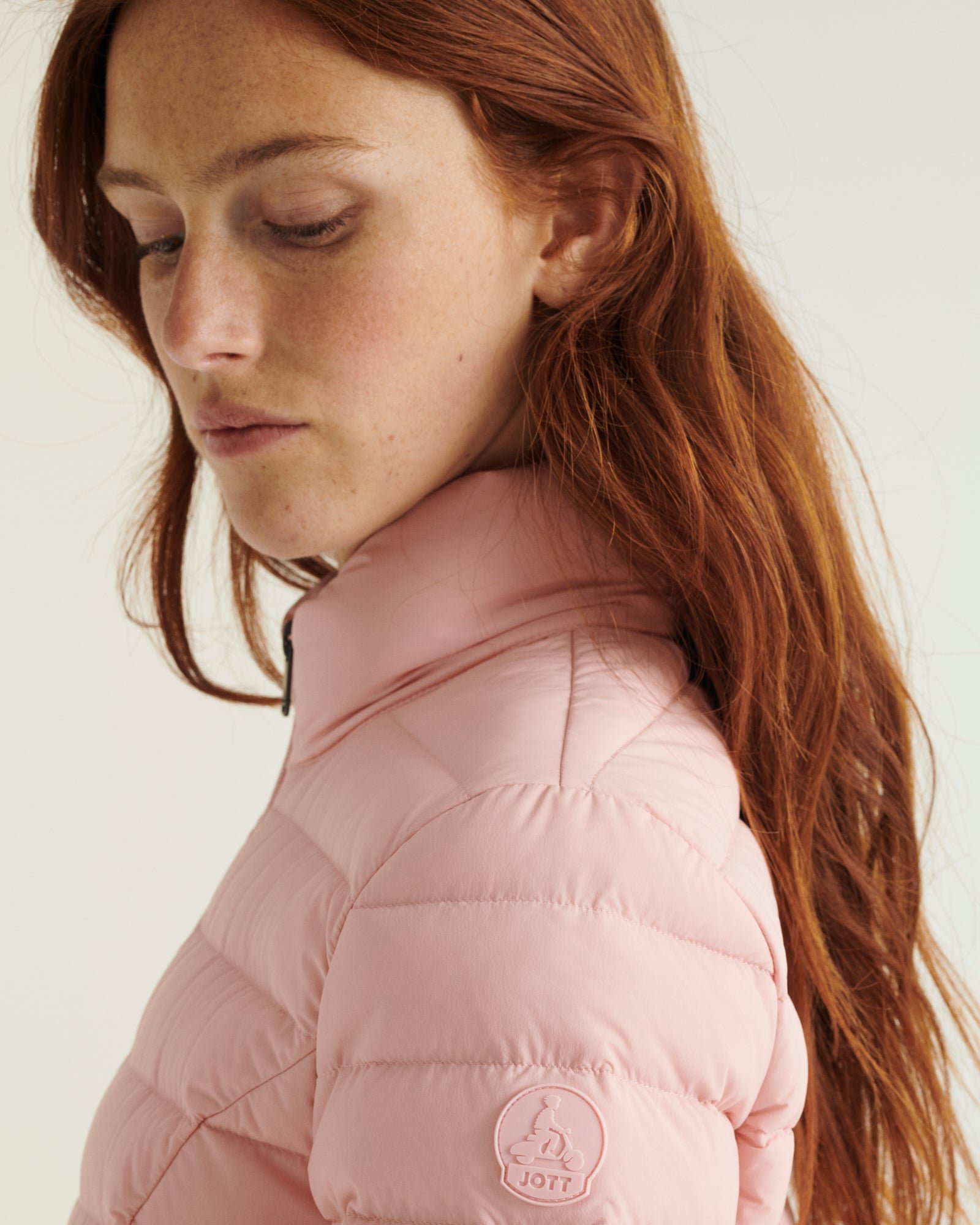 Lightweight stretch down jacket Maia JOTT Pink