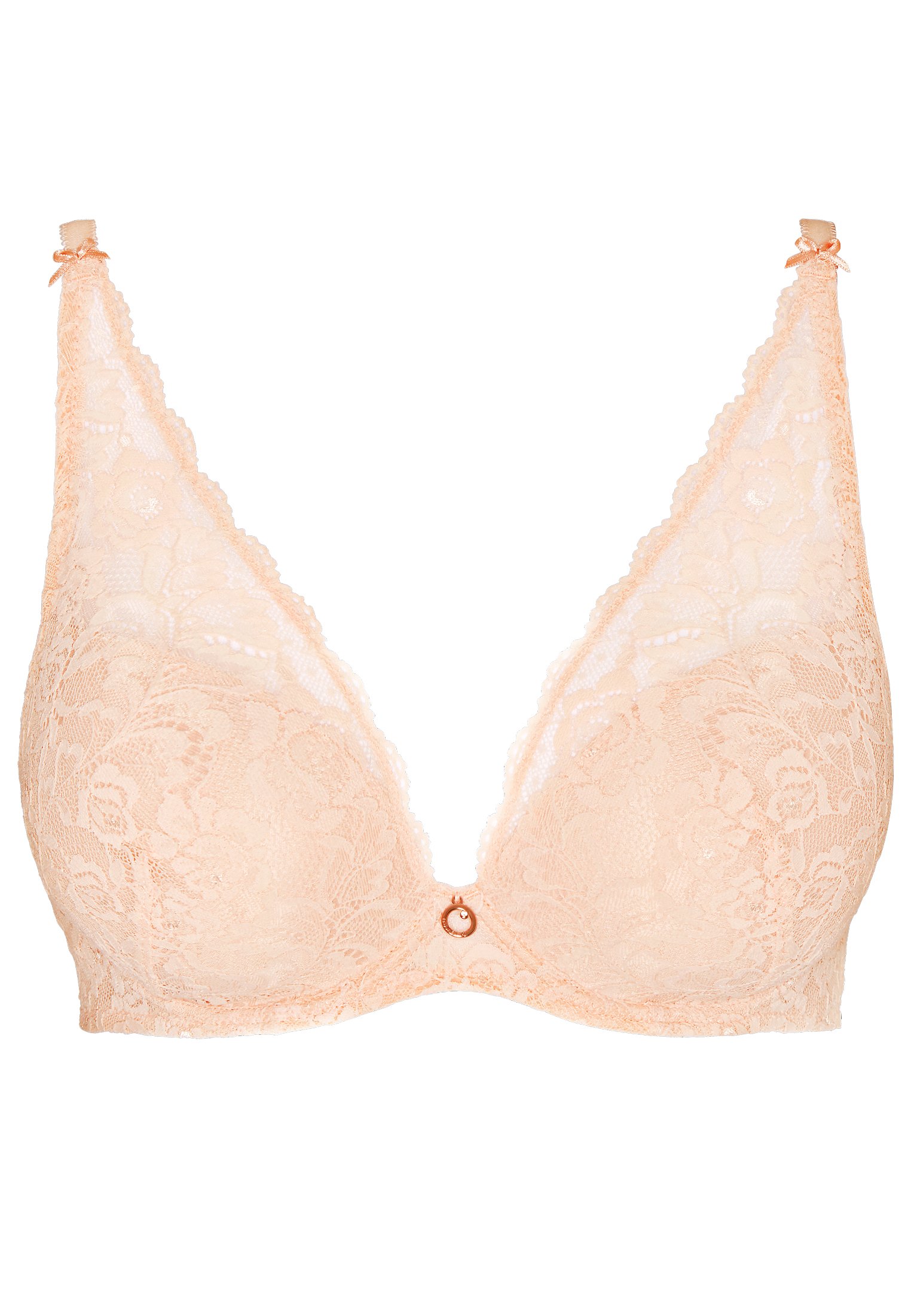 La Reine de la Nuit lyrical black scarf-style plunge bra AUBADE Pink