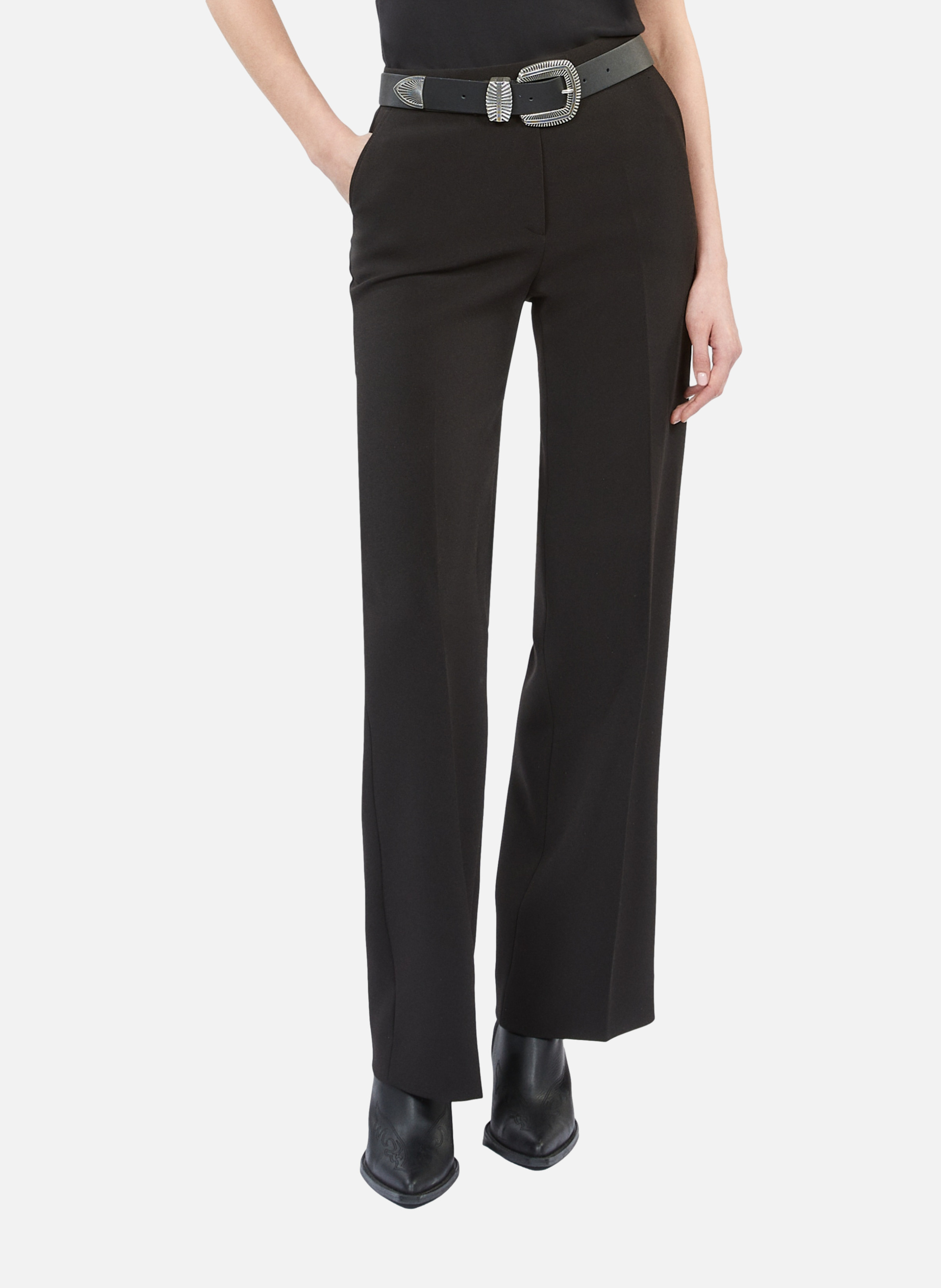 Straight suit trousers THE KOOPLES Black