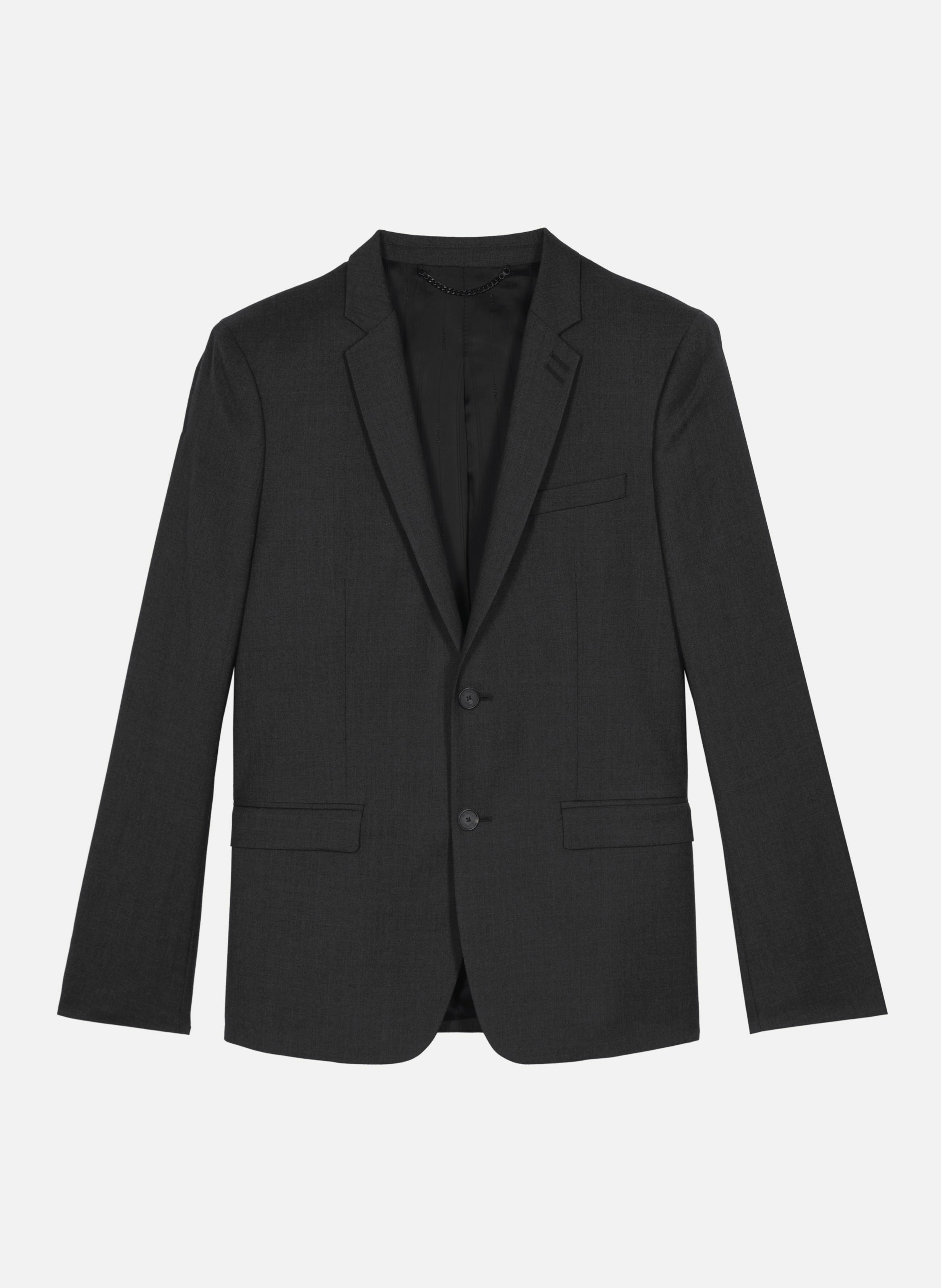 Tailored wool suit jacket with a slim fit THE KOOPLES Grey