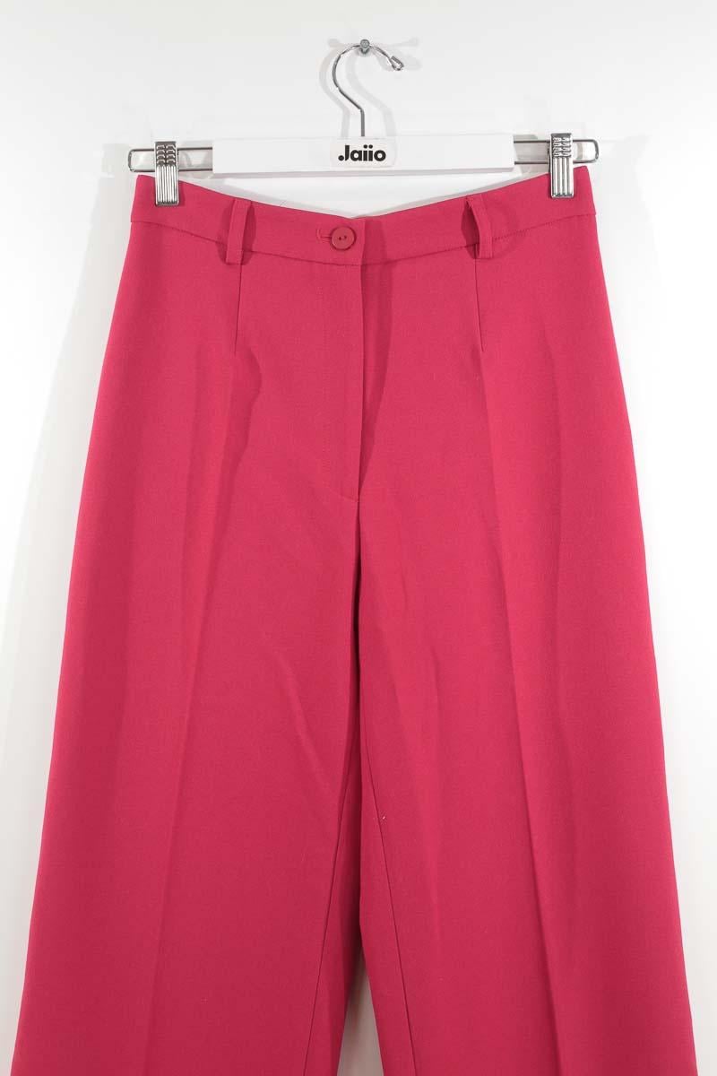 Pantalon large rouge MODETROTTER - Seconde Main Rouge