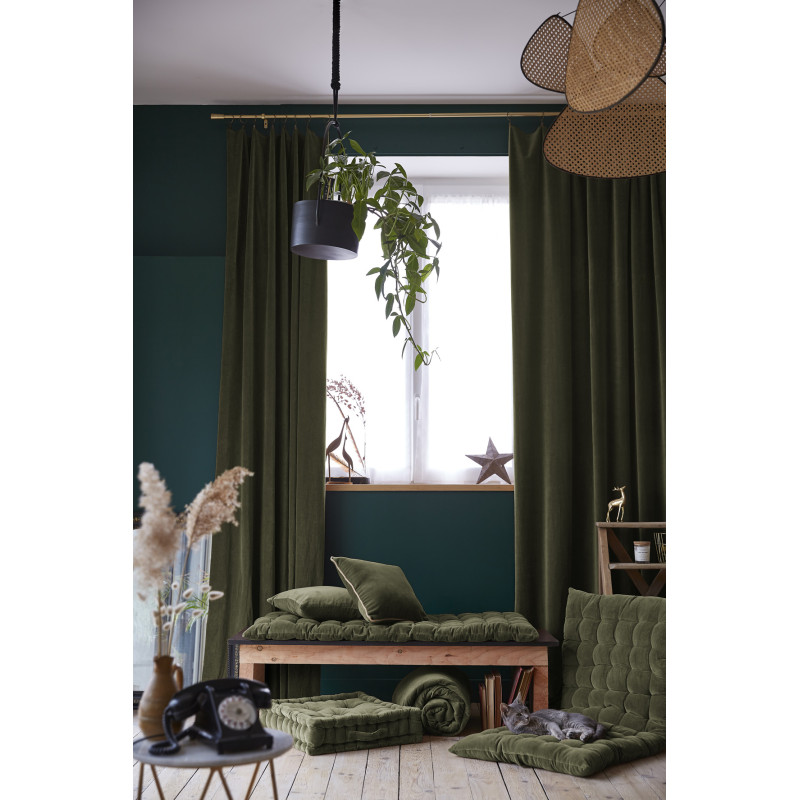 Blackout and Thermal Curtains L'EFFET PAPILLON Green