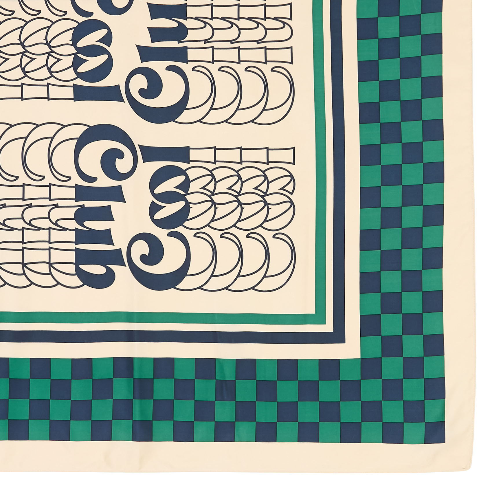 Foulard imprimé I CODE Vert