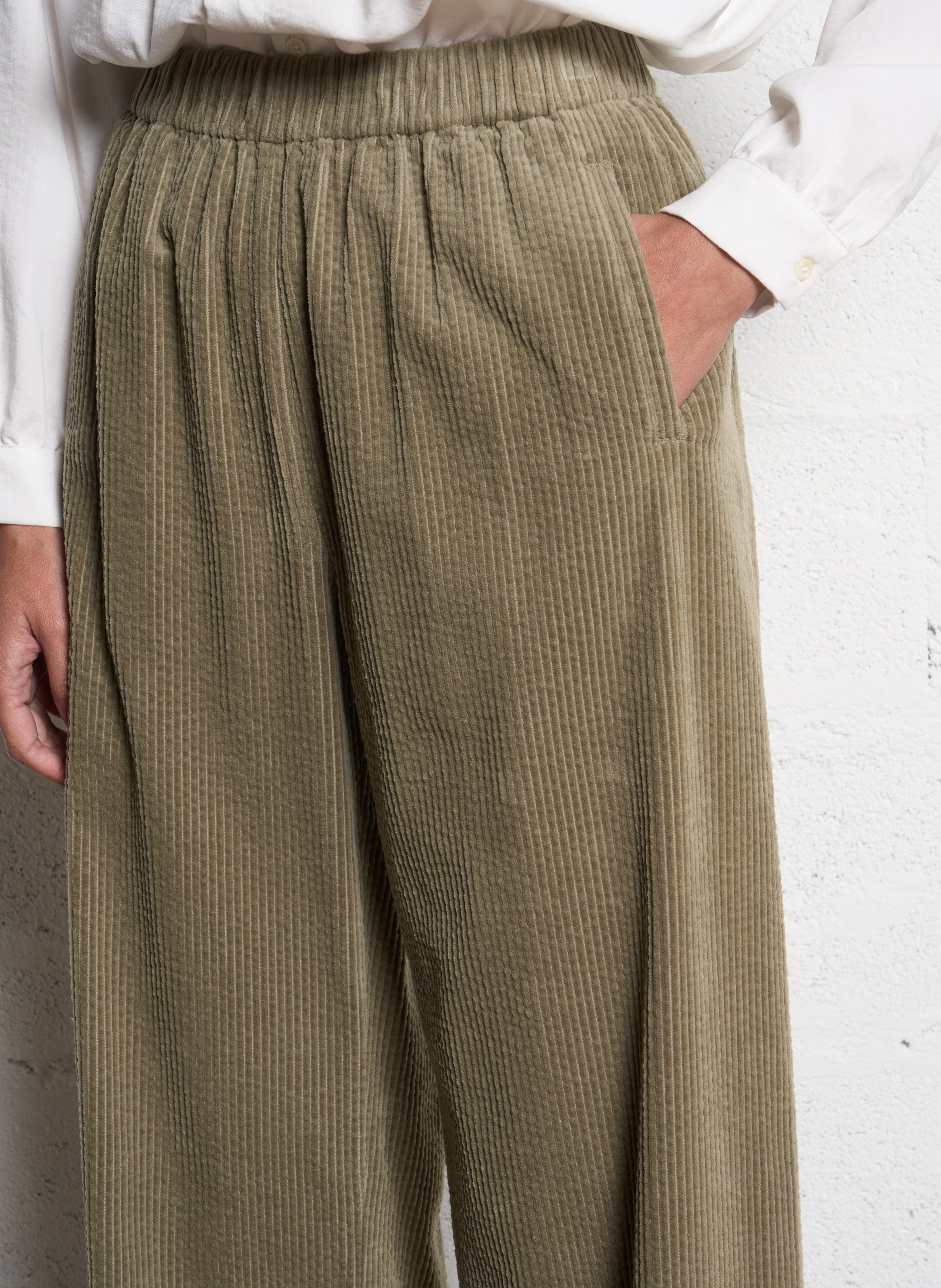 Flared cotton pants JC SOPHIE Green