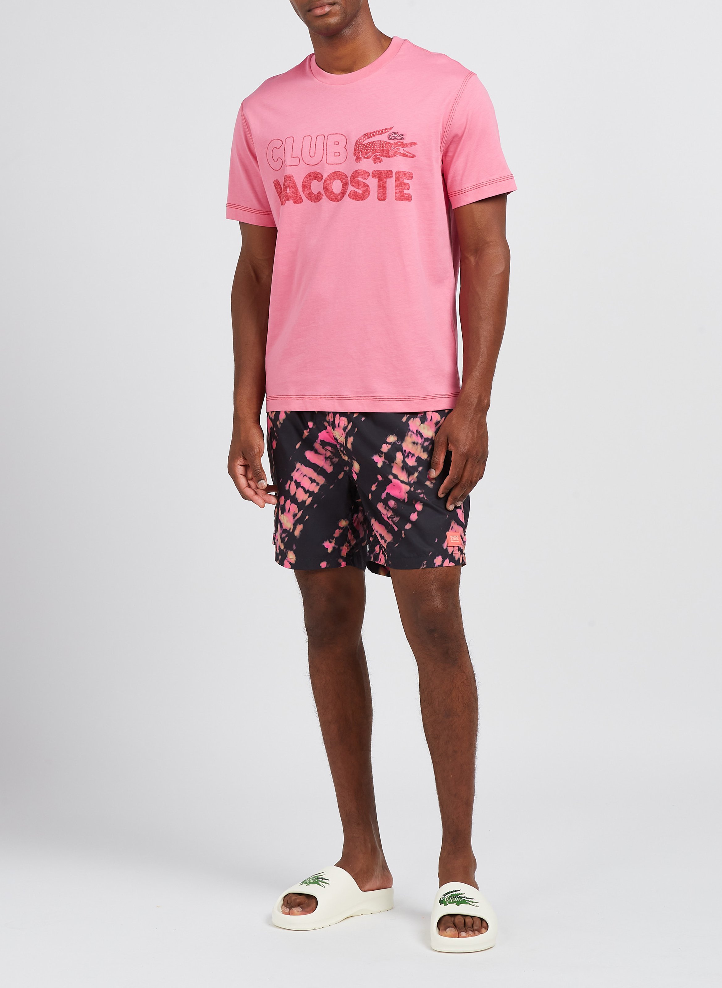 Zwemshort met tie-dyeprint SCOTCH AND SODA Zwart