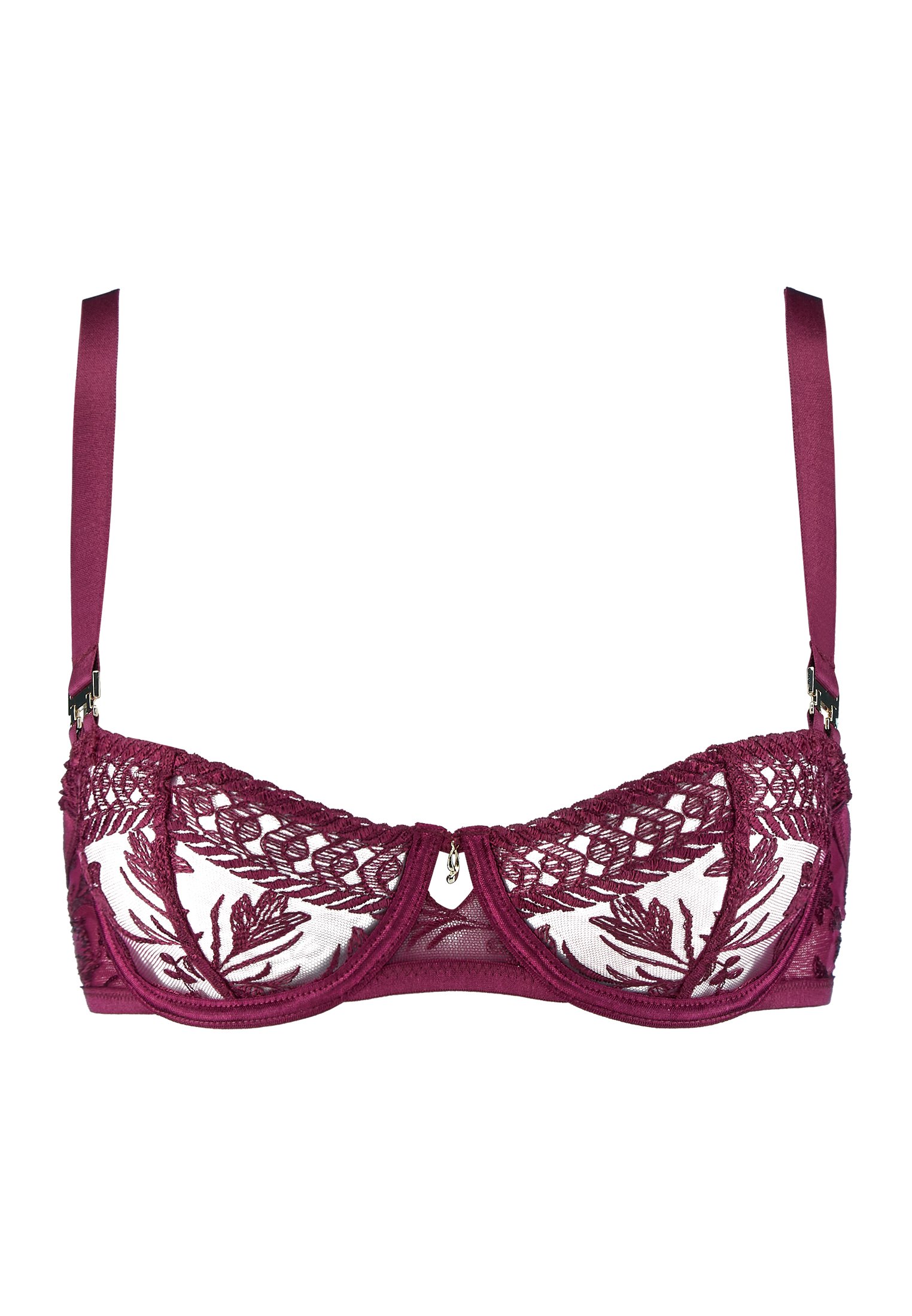 Underwired demi-cup bra AUBADE Red