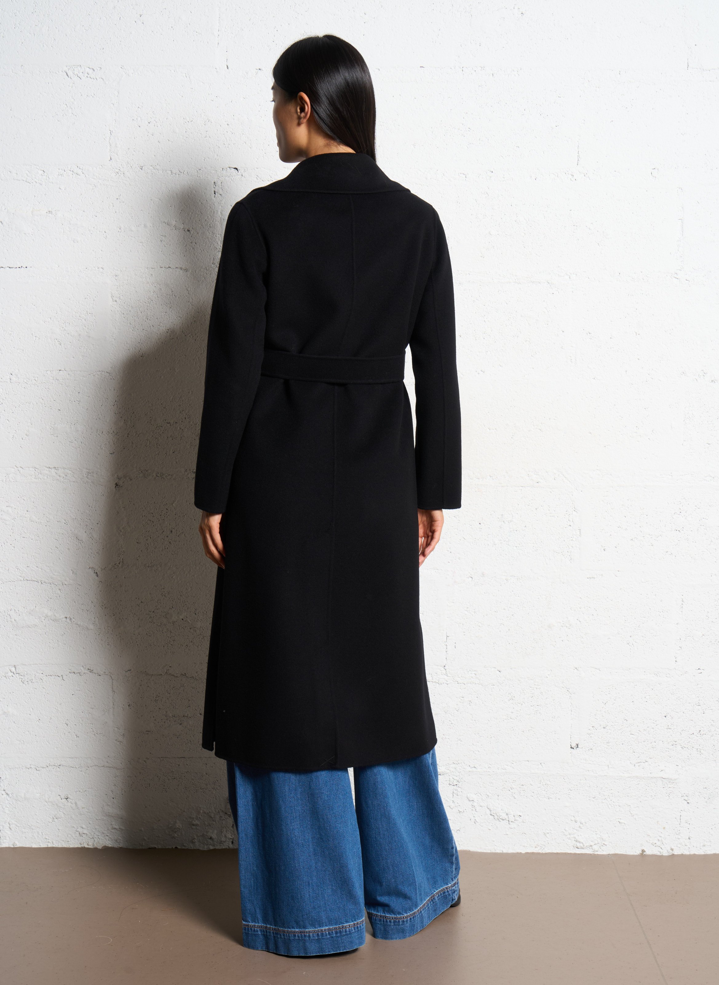 Coat with tailored collar MAX MARA WEEK END Black