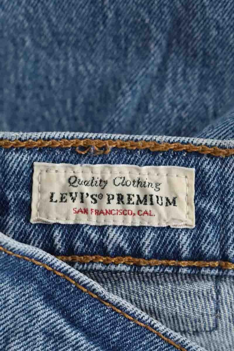 Cotton straight jeans LEVI'S - Seconde main Blue