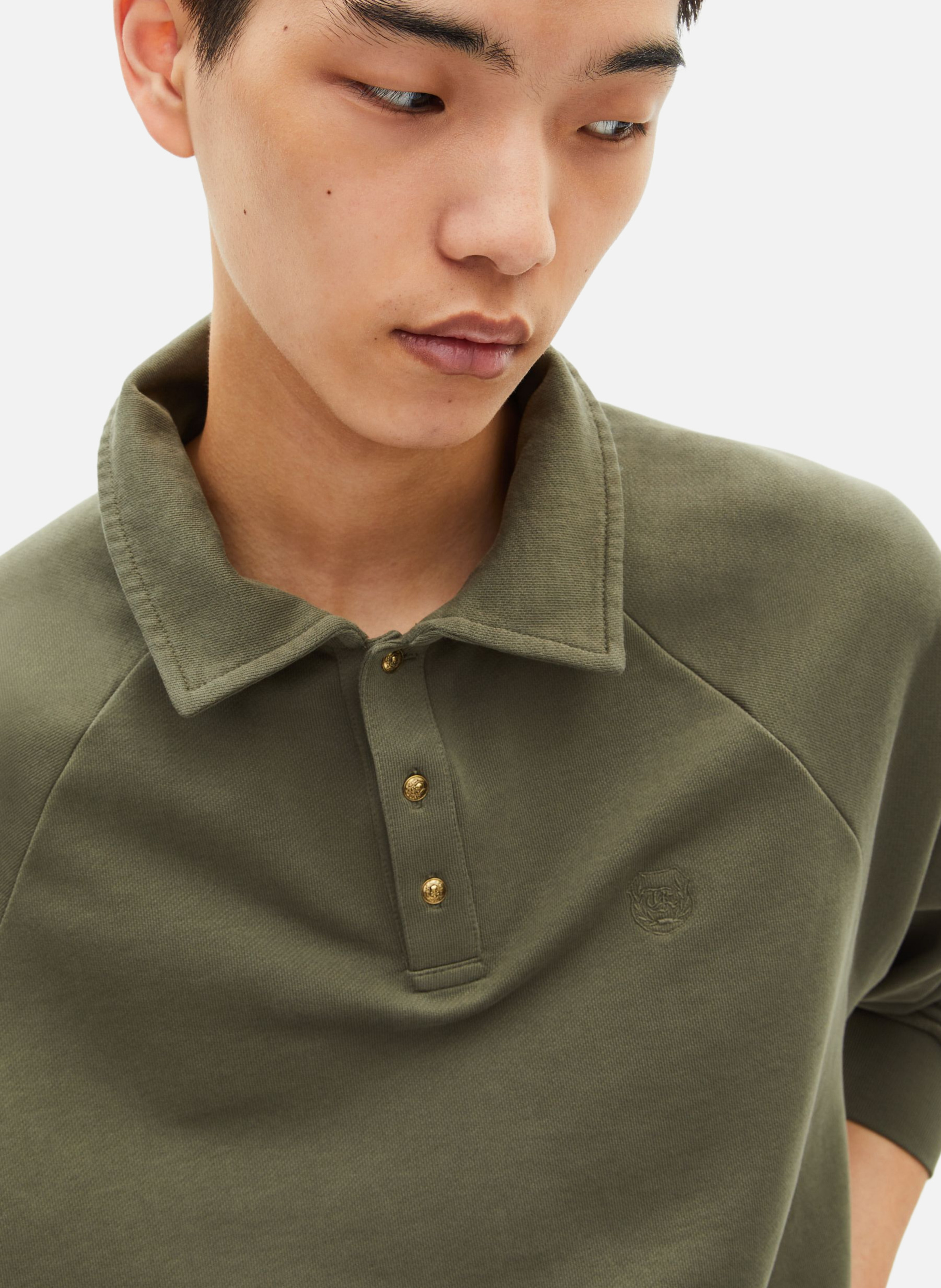 Polo collar sweatshirt THE KOOPLES Green