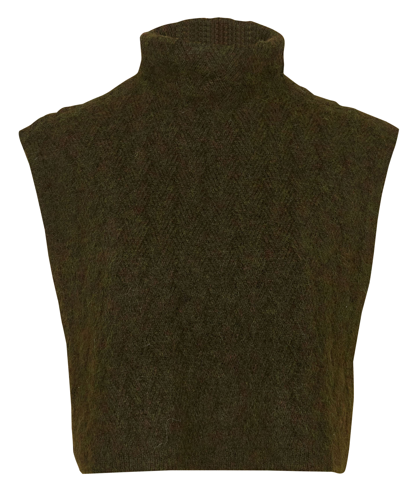 High-neck twisted knit bib MAISON 123 Khaki