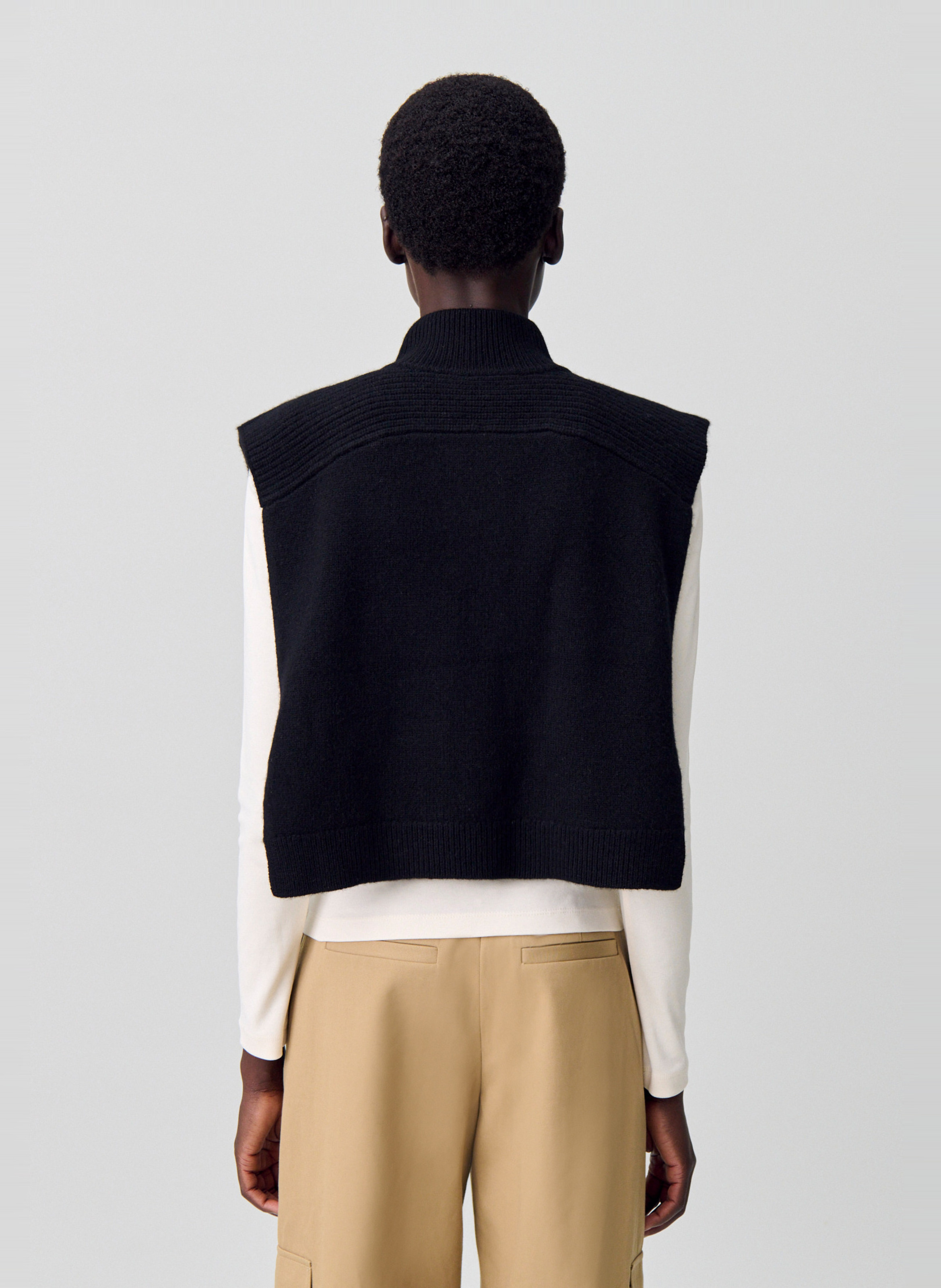 Pull col montant en laine  CLAUDIE PIERLOT Noir