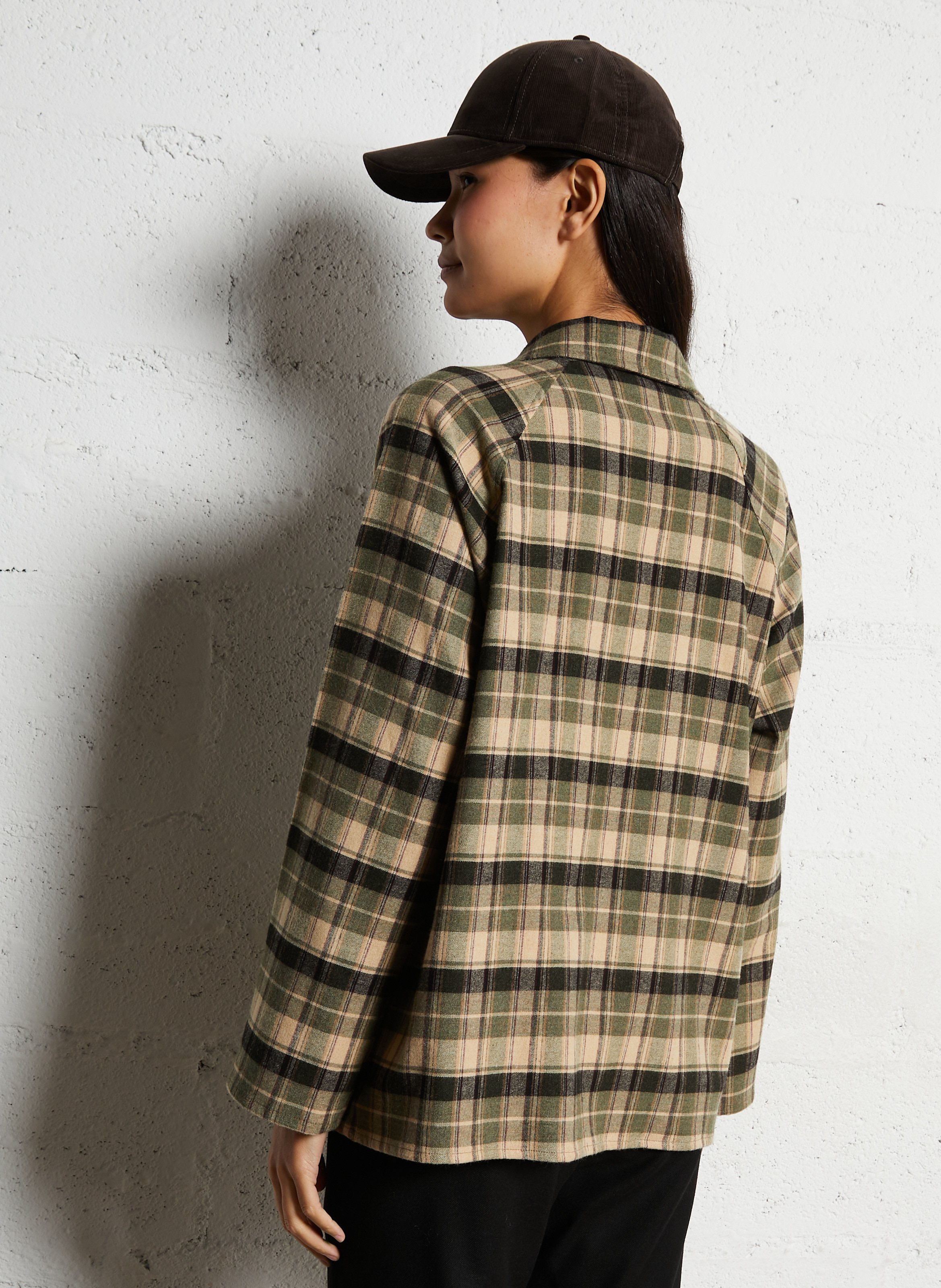 Checked straight top DIEGA Beige