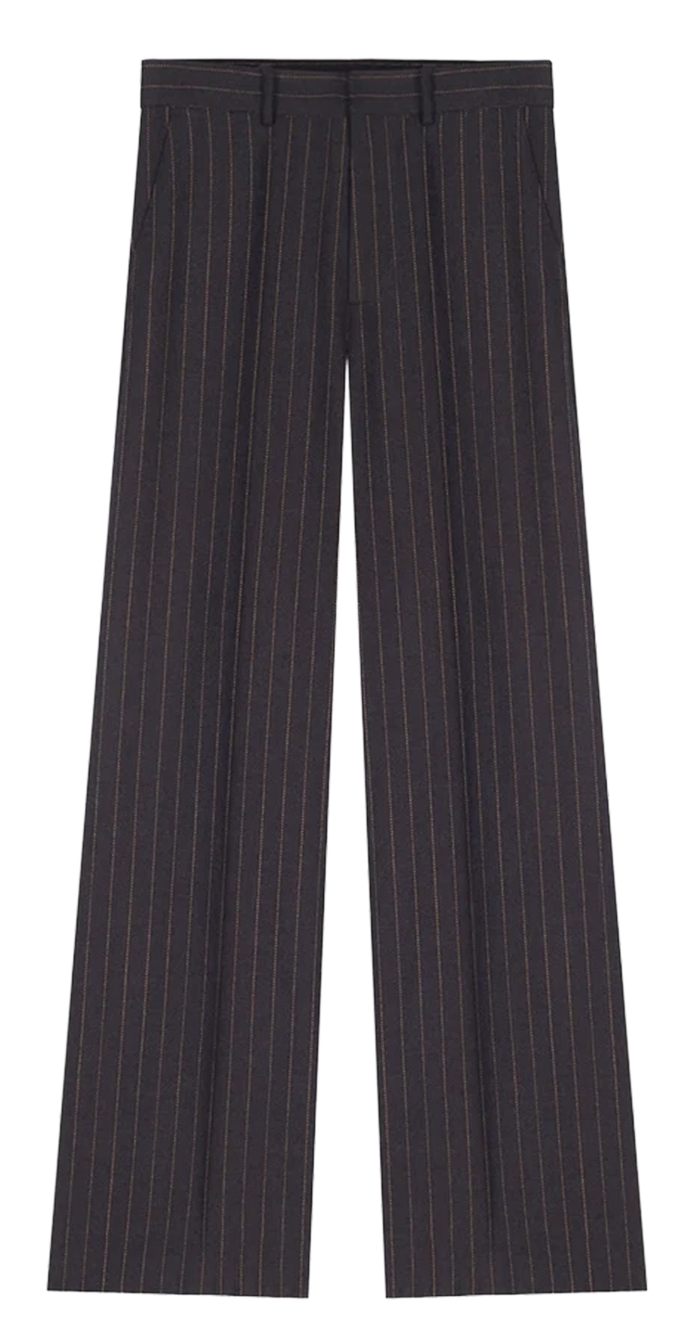 Pantalon droit en laine mélangée à rayures MASSCOB Multicolore