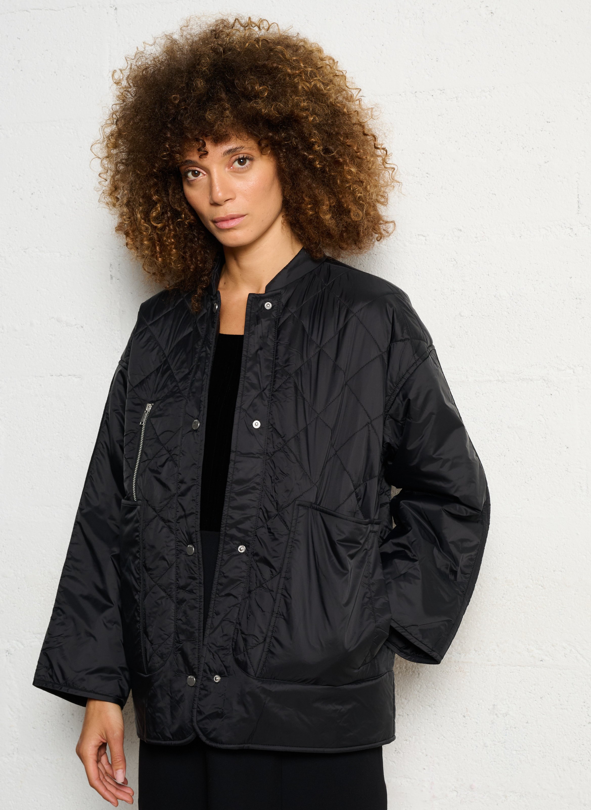 Veste oversize matelassée IKKS Noir