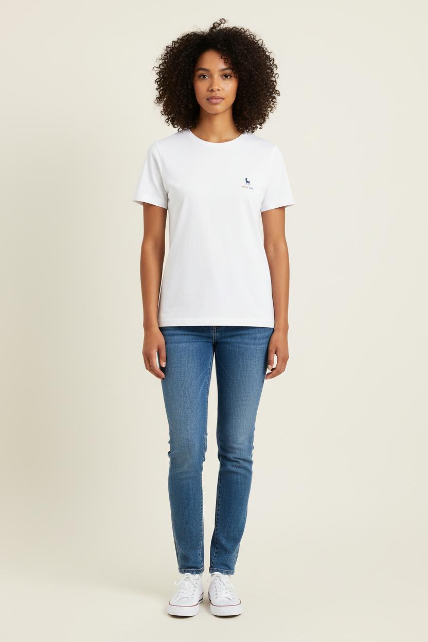 Tommy Badge T-shirt INES DE LA FRESSANGE - Seconde main White