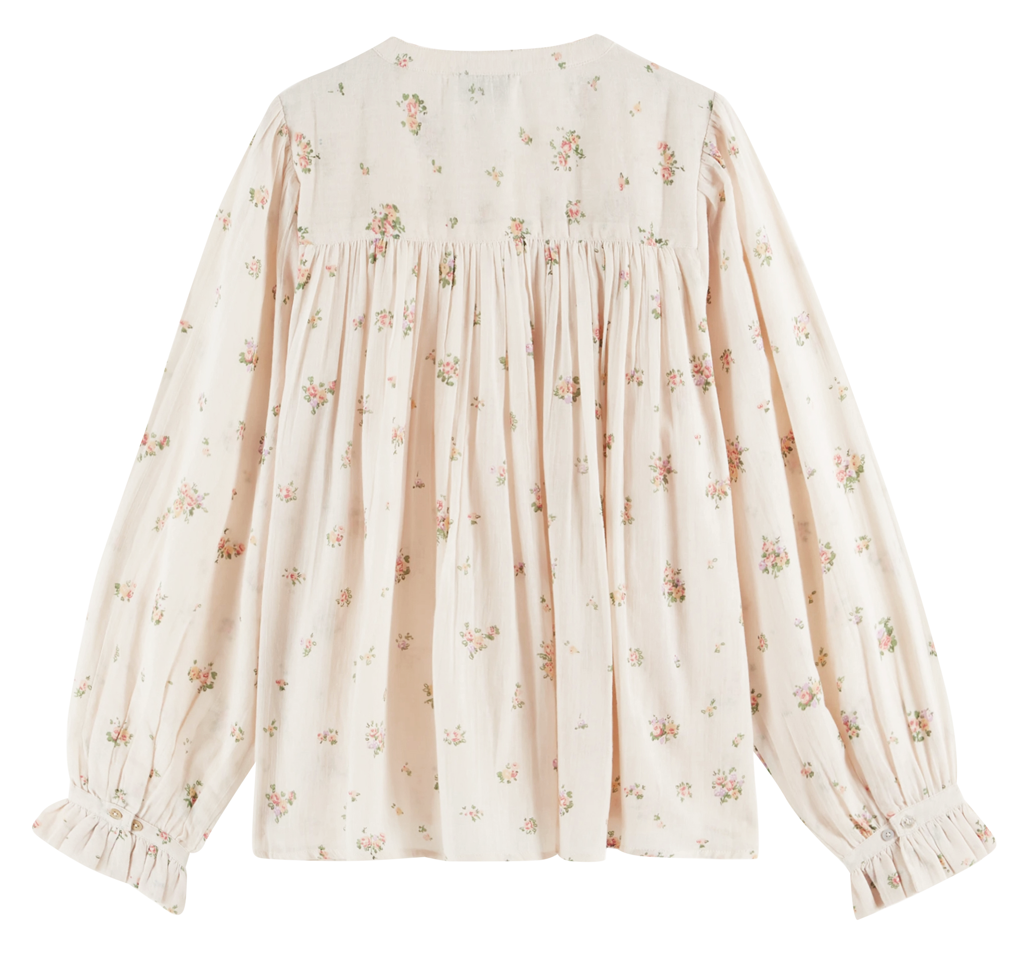 Round-neck organic cotton shirt EMILE ET IDA Beige