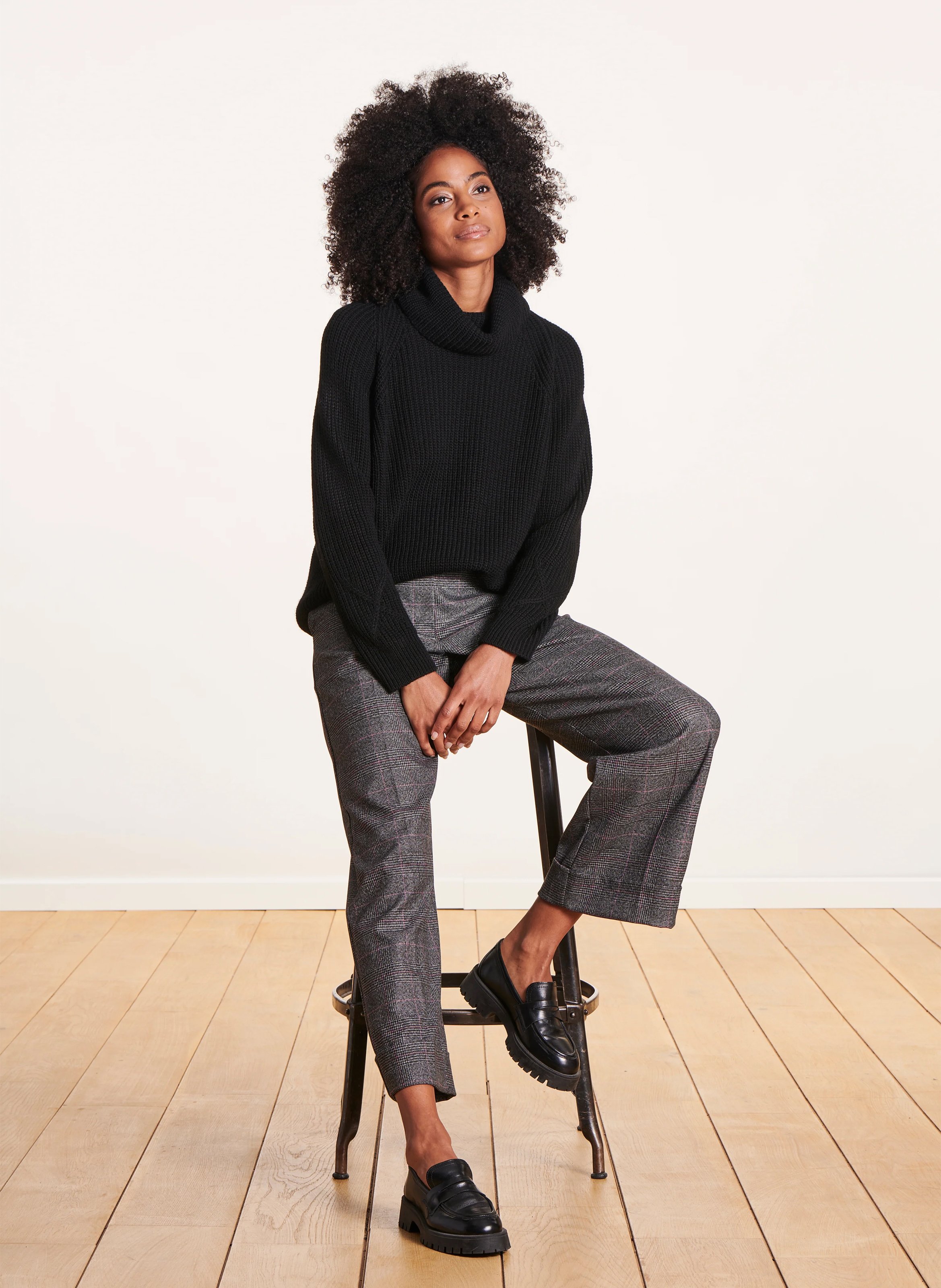 Leather loafers LA FEE MARABOUTEE Black