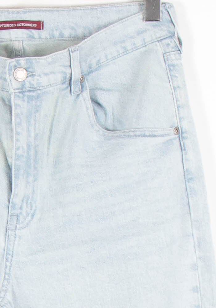 Cropped slim jeans with studs COMPTOIR DES COTONNIERS - Seconde main Blue