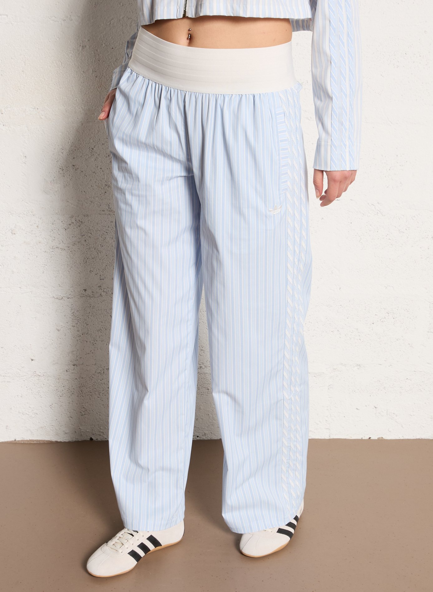 Straight striped trousers  - Look 1