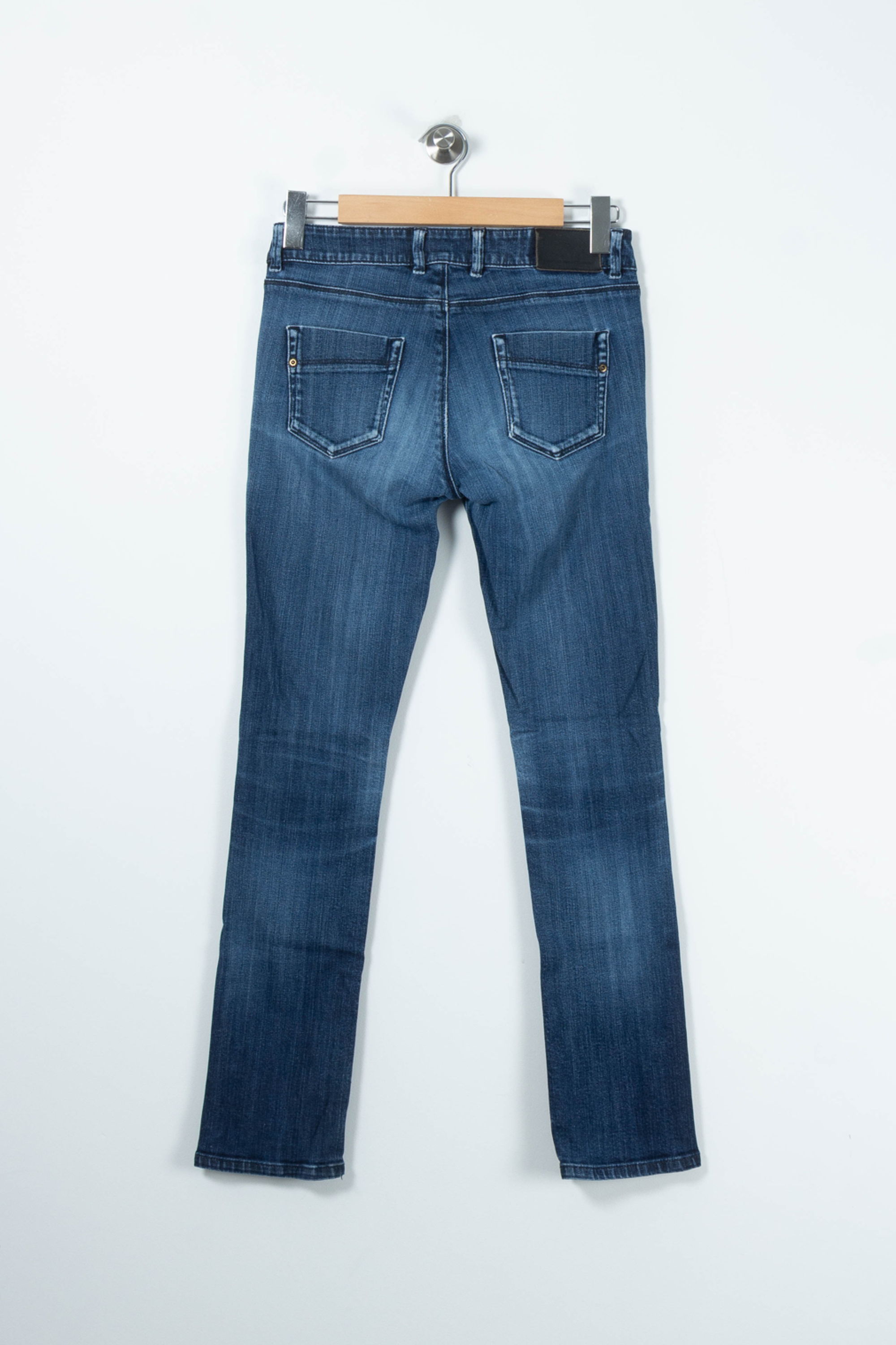 Cropped slim jeans with studs COMPTOIR DES COTONNIERS - Seconde main Blue