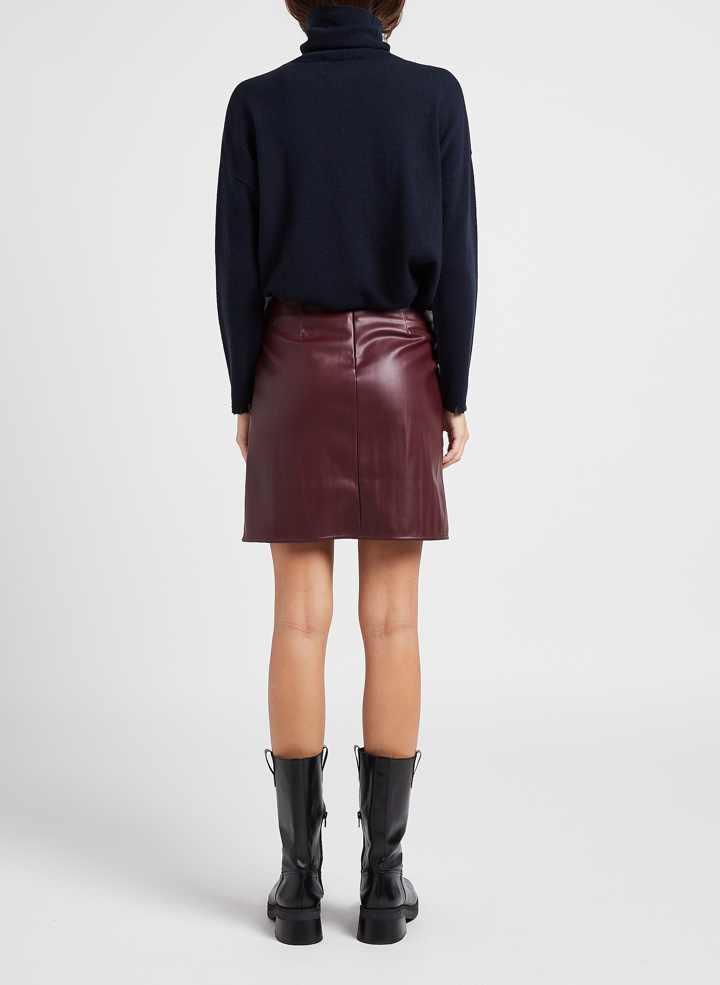 Weiter Rollkragenpullover aus Kaschmir KUJTEN Blau