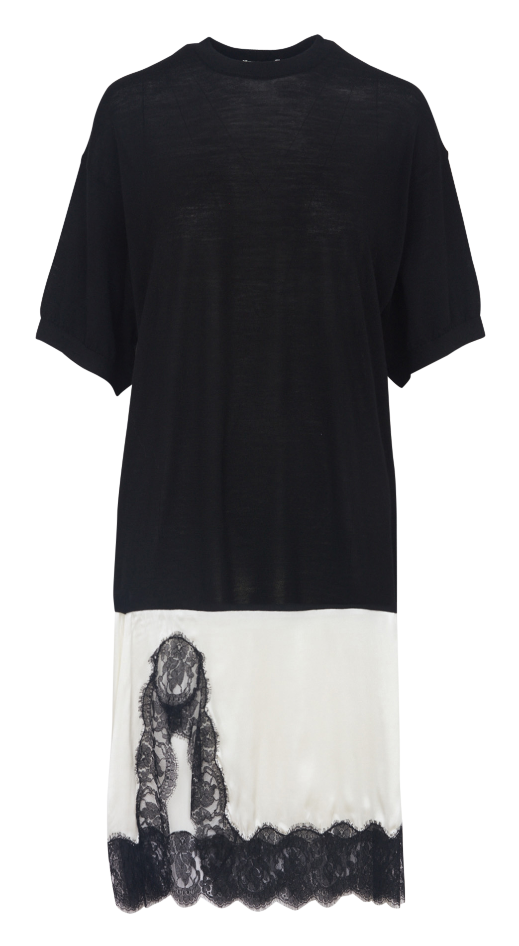 Mouwloze top uit twee materialen LAURENCE BRAS Wit